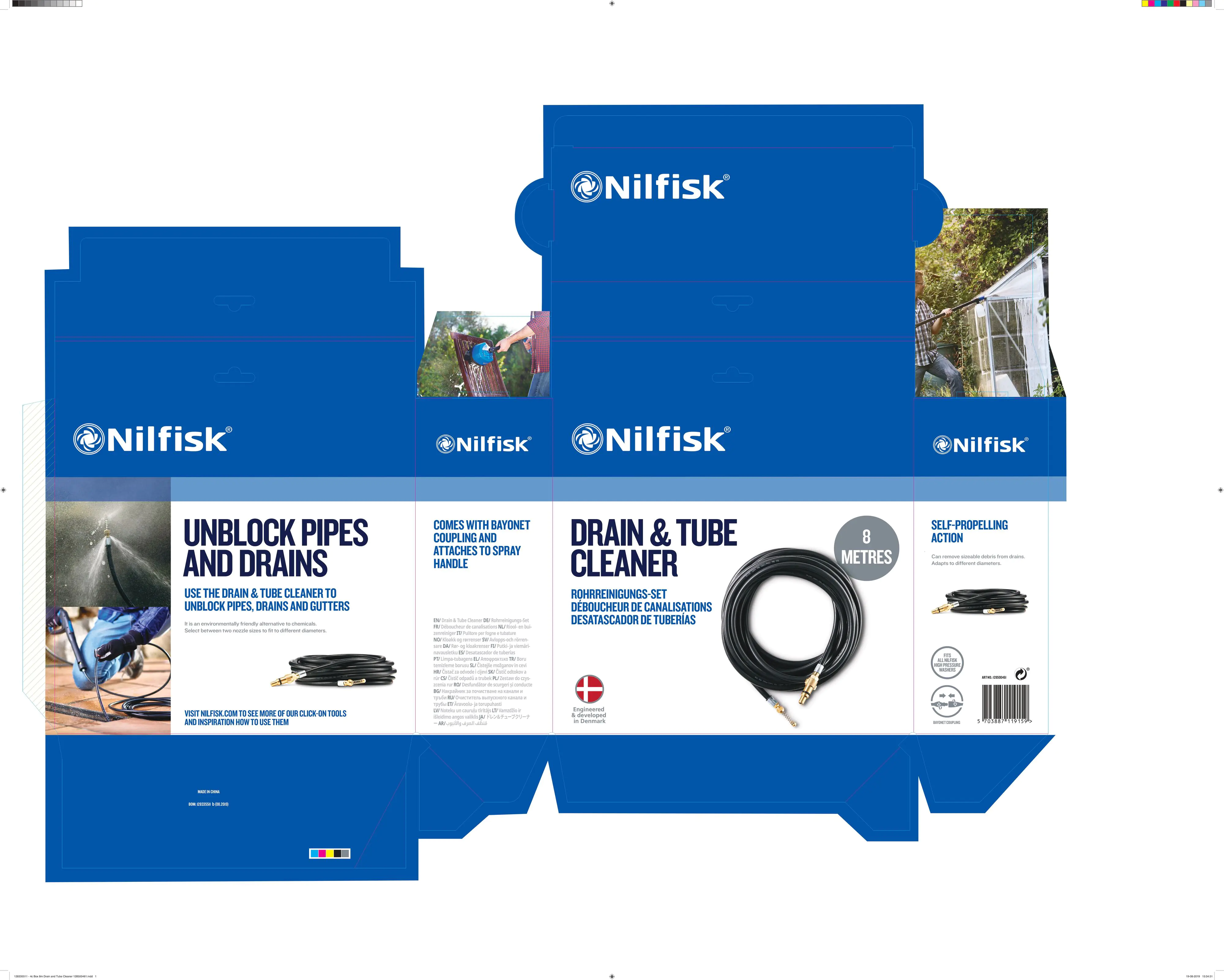 Nilfisk Rohrreinigungs-Set für Hochdruckreiniger 15 m