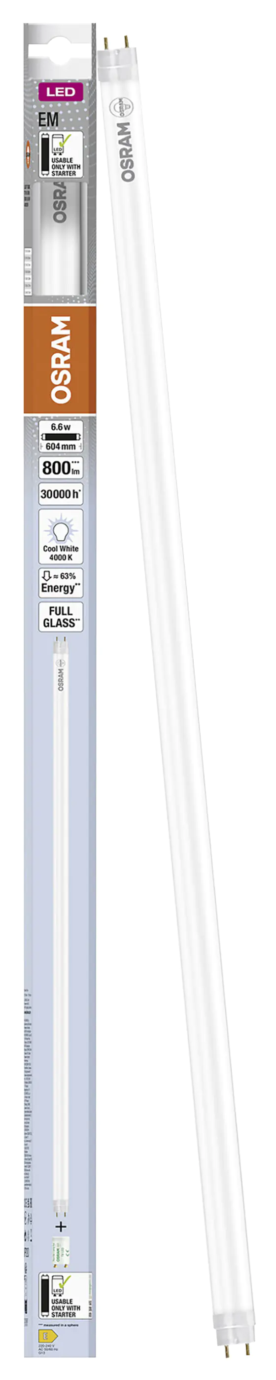 Osram LED Röhre T8 60 cm G13 6,6 W neutralweiß Osram LED Röhre T8 60 cm G13 6,6 W neutralweiß