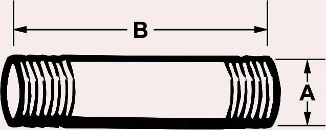 Cornat Rohrnippel 1" x 200 mm verzinkt