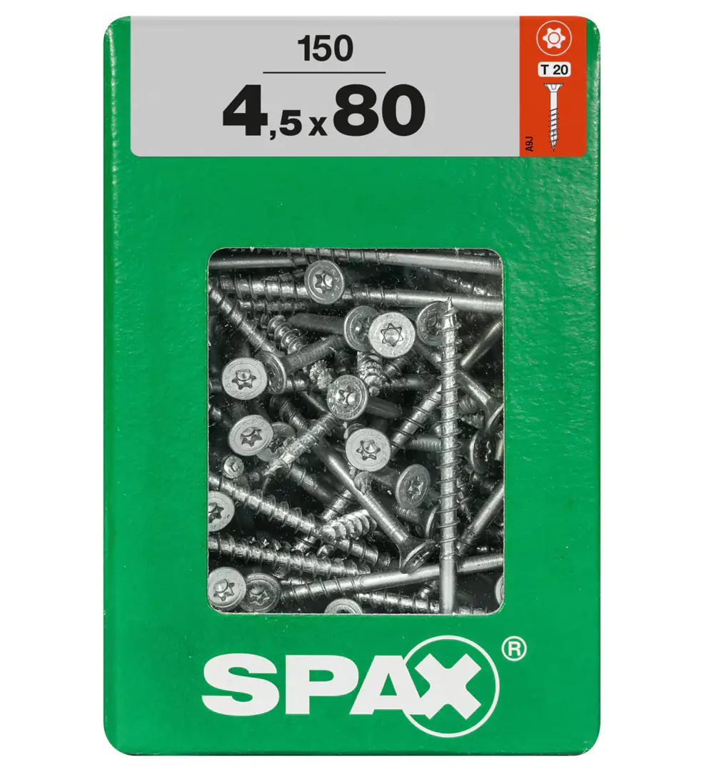 Spax Universalschrauben 4.5 x 80 mm TX 20 - 150 Stk.