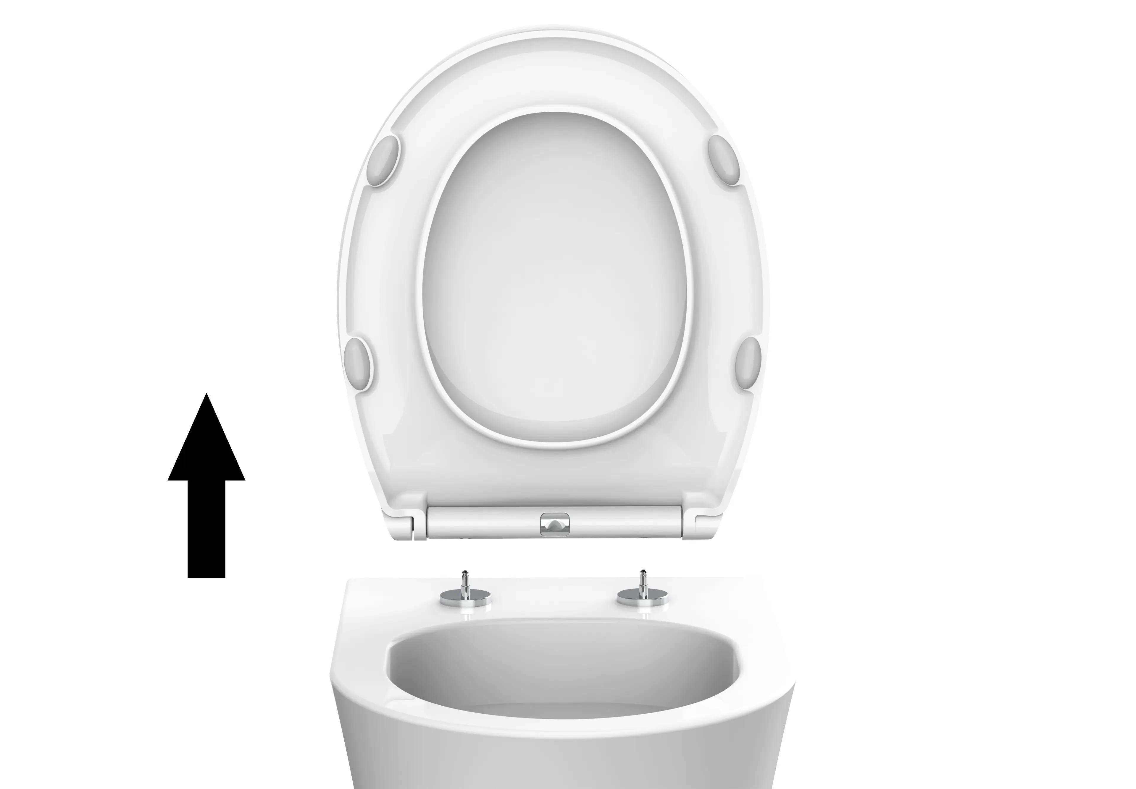 Primaster WC-Sitz mit Absenkautomatik New York weiß Primaster WC-Sitz mit Absenkautomatik New York weiß