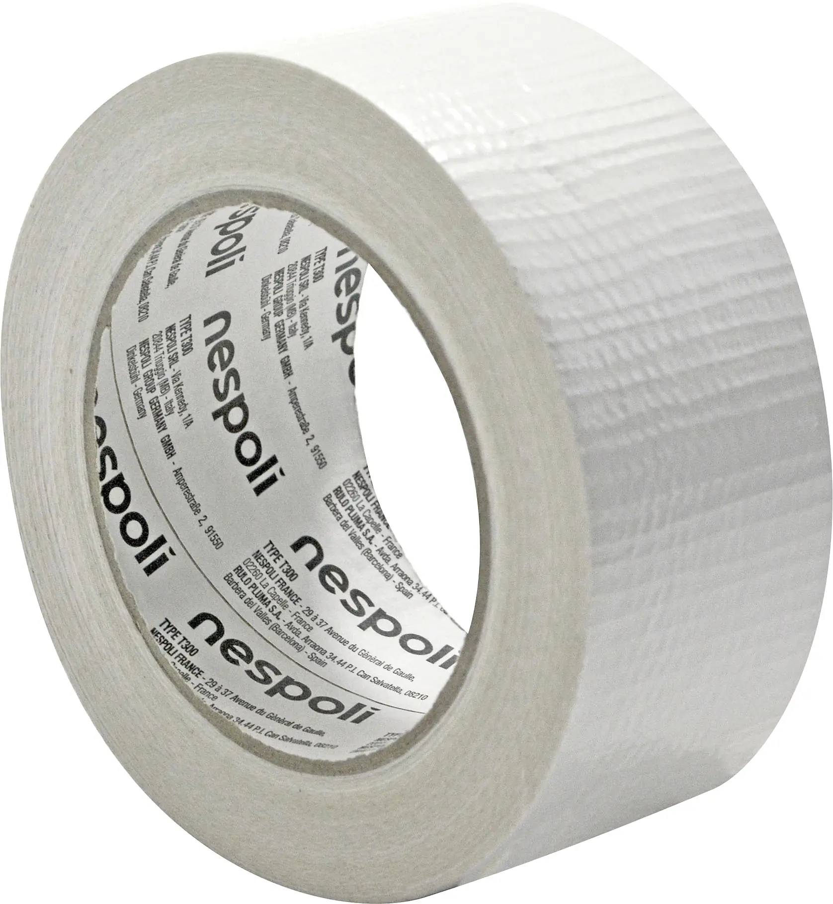 Nespoli Gewebeband Profi weiß 50 mm x 50 m 