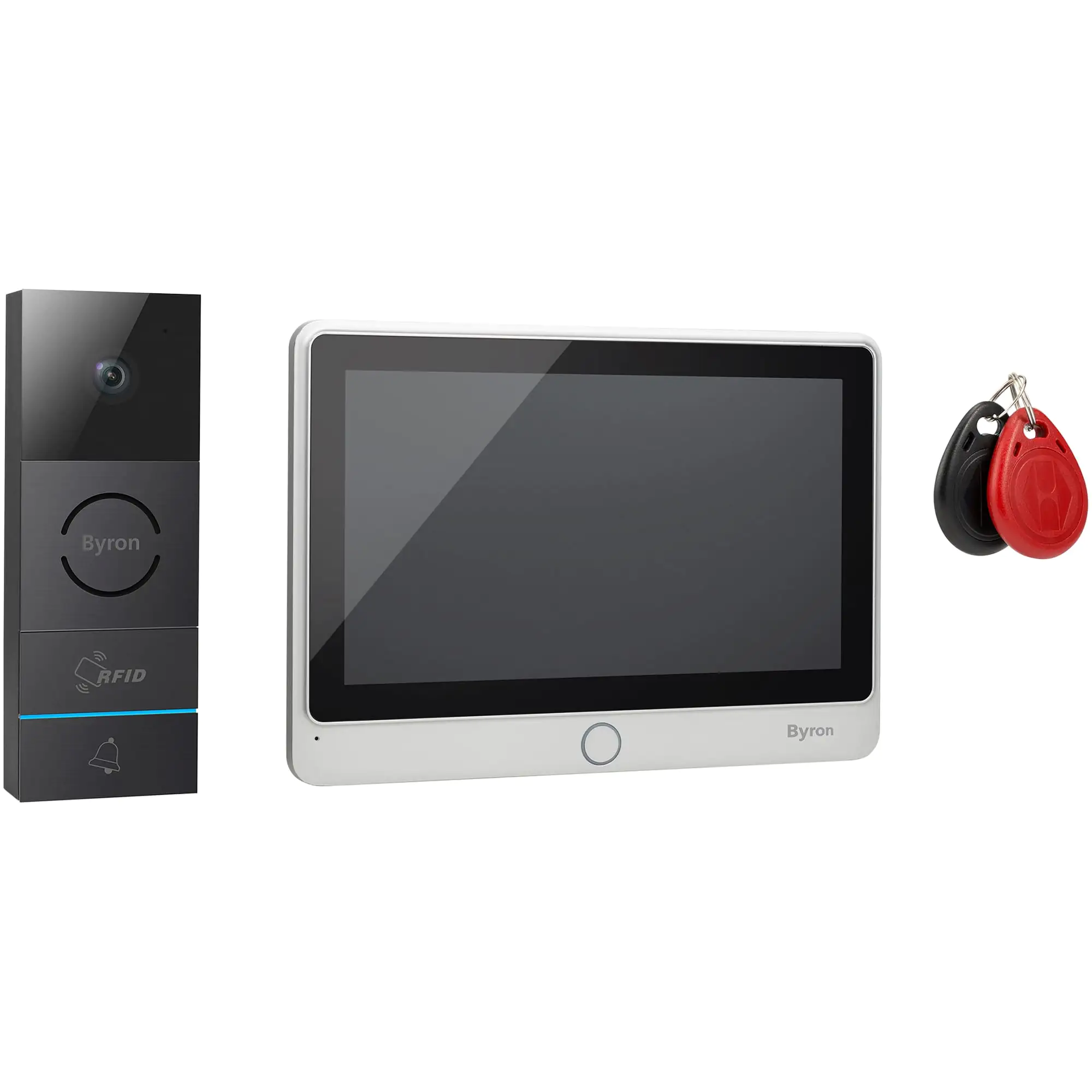 8711658439150 Byron Kabelgebundene Video Türsprechanlage aluminum, DIC-24112