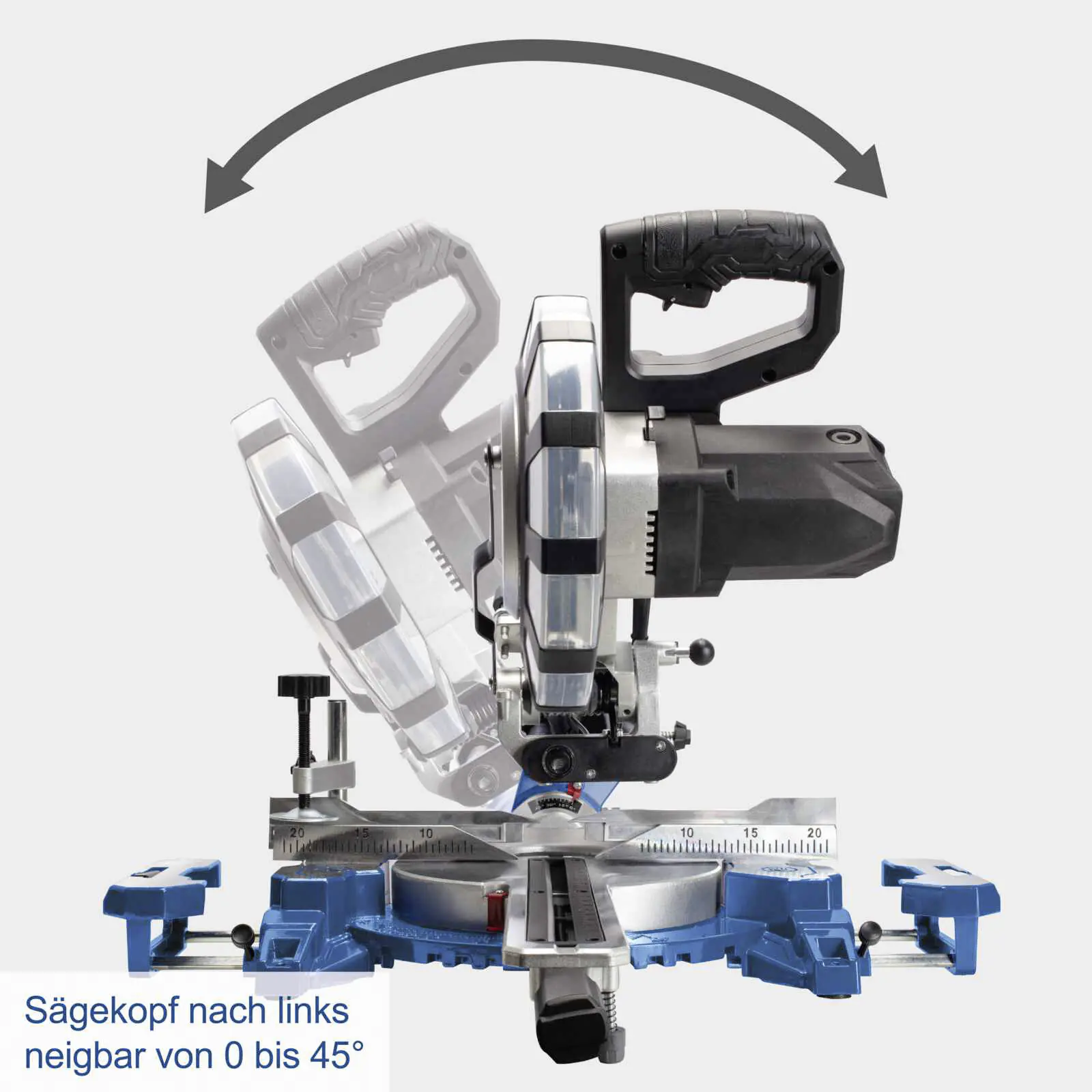 Scheppach Kappzugsäge HM 216 SPX 2.000 W, Lasermarkierhilfe