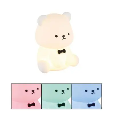 Globo Akku Tischleuchte Teddy 1W RGBW weiß Kunststoff
