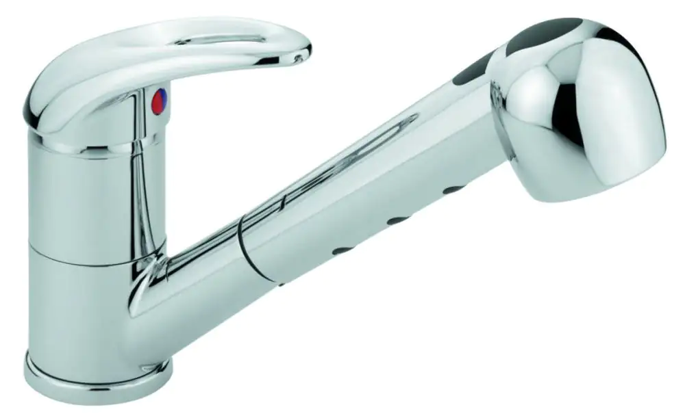 Emmevi Küchenarmatur Alexa Niederdruck, chrom, mit herausziehbarer Brause Emmevi Küchenarmatur Alexa Niederdruck, chrom, mit herausziehbarer Brause