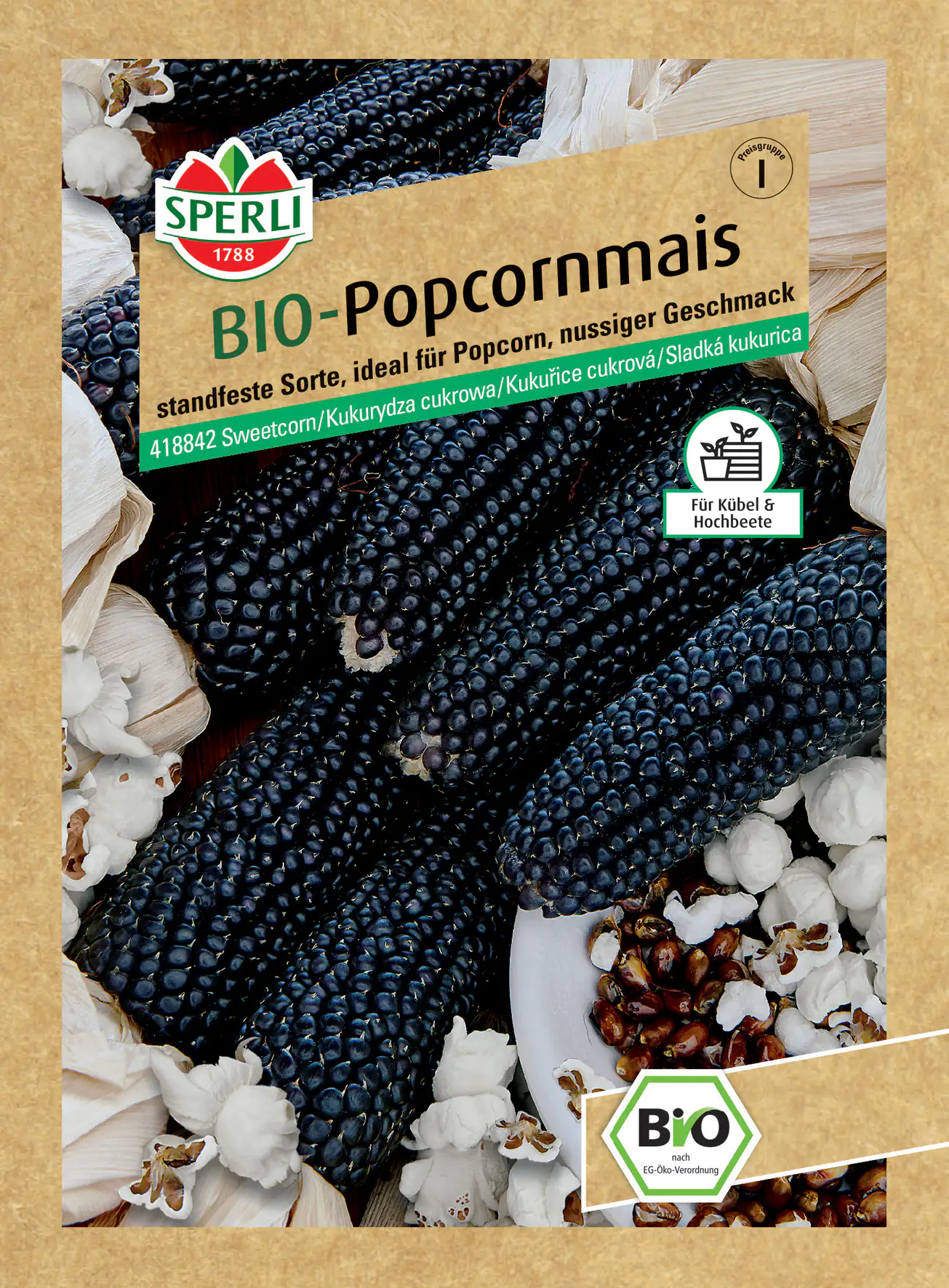 Sperli BIO Popkornmais