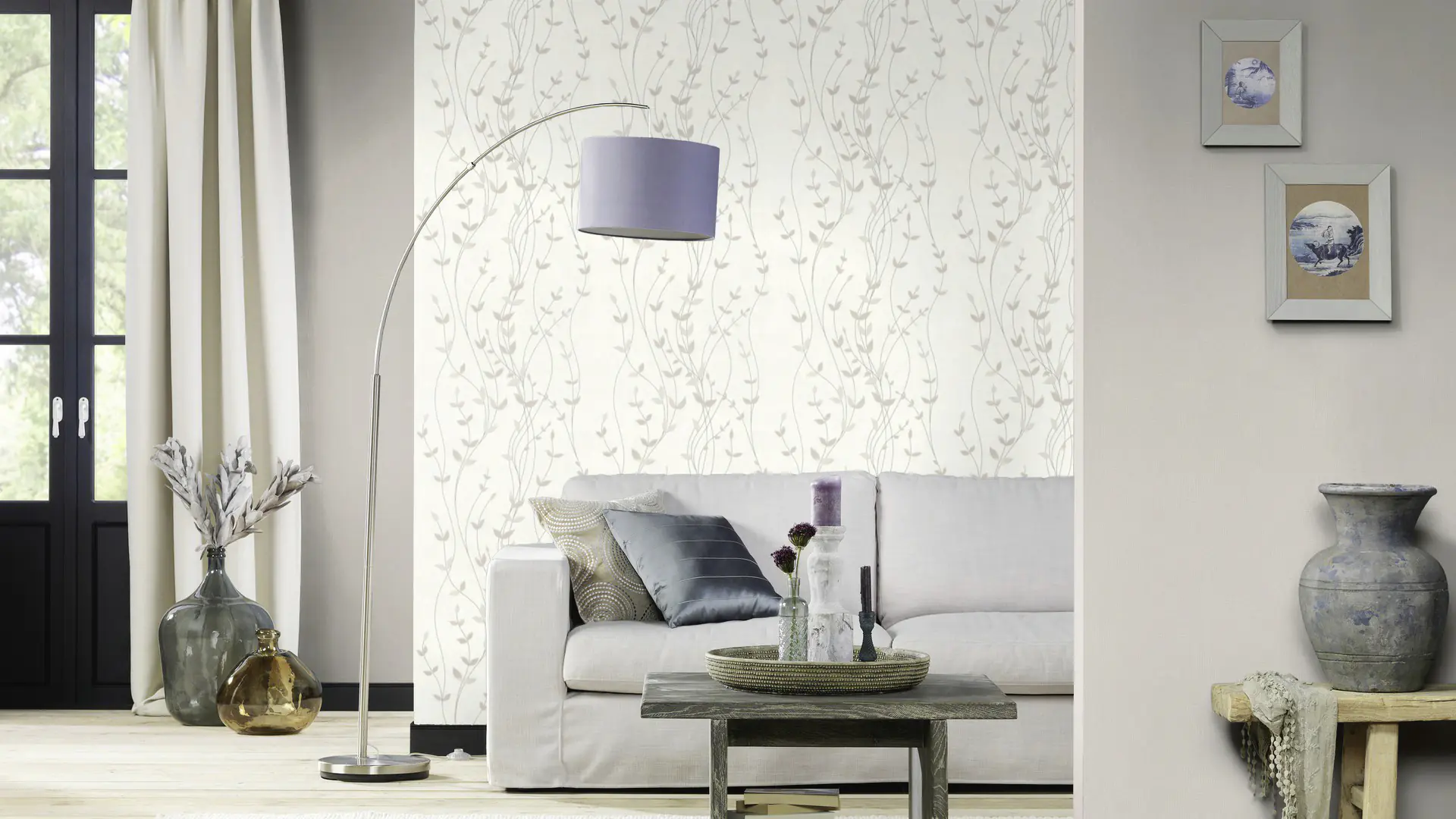 Rasch Vliestapete Selection Muster Blume creme beige 10,05 x 0,53 m