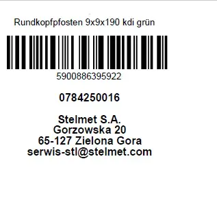 Rundkopfpfosten Kiefer 190 x 9 x 9 cm kesseldruckimprägniert