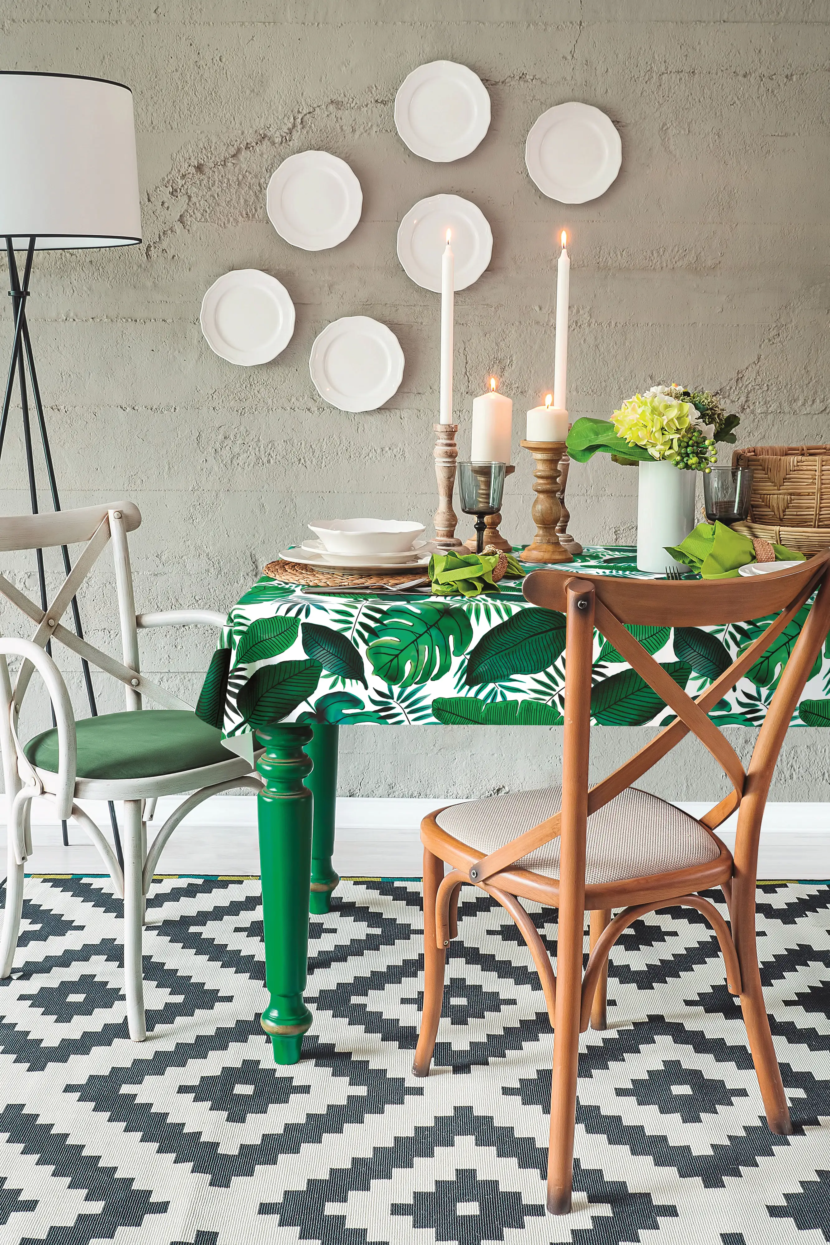 d-c-table Tischdecke Manhattan Vlies Java 150 cm rund