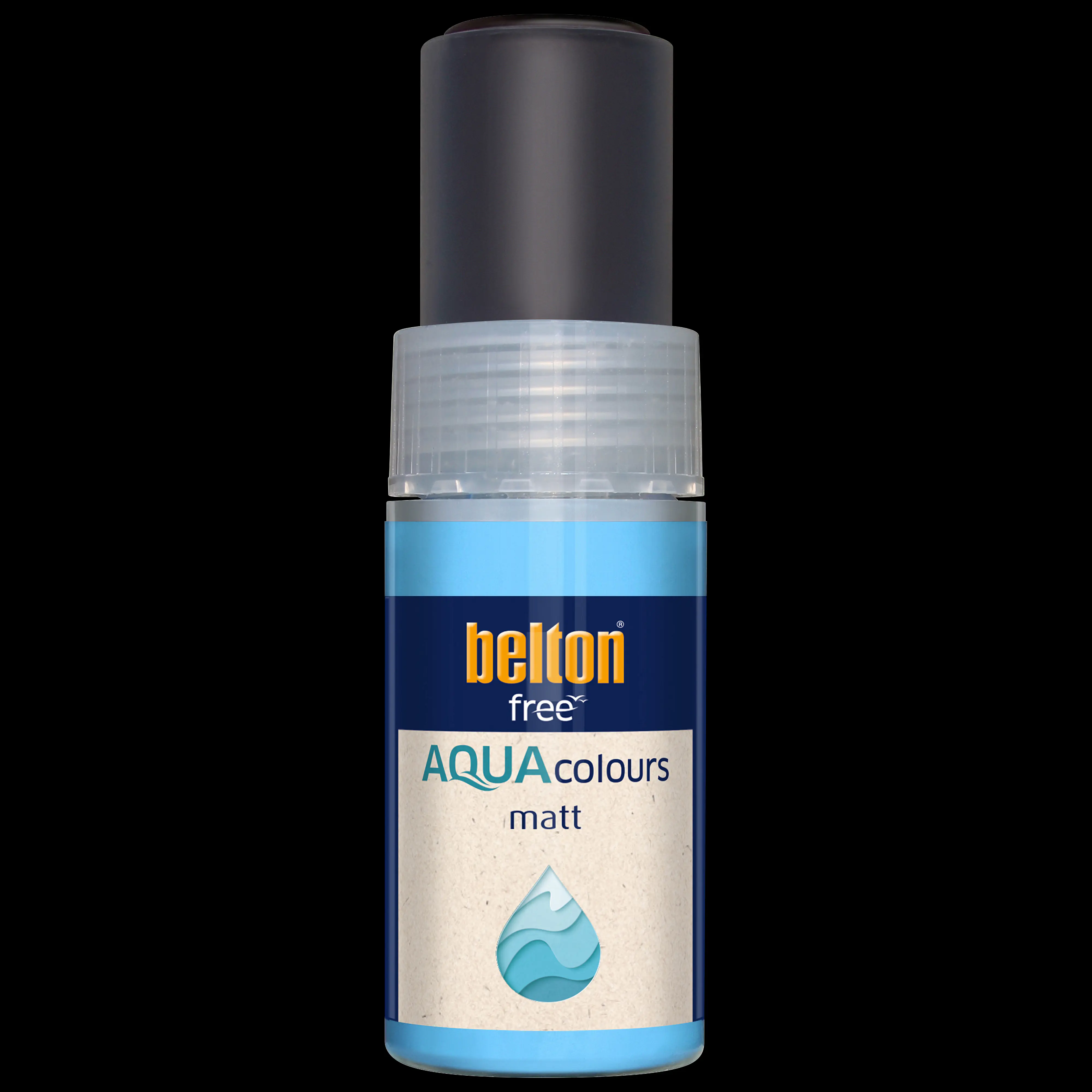 belton free Lackstift AQUAcolours 9 ml tiefschwarz matt