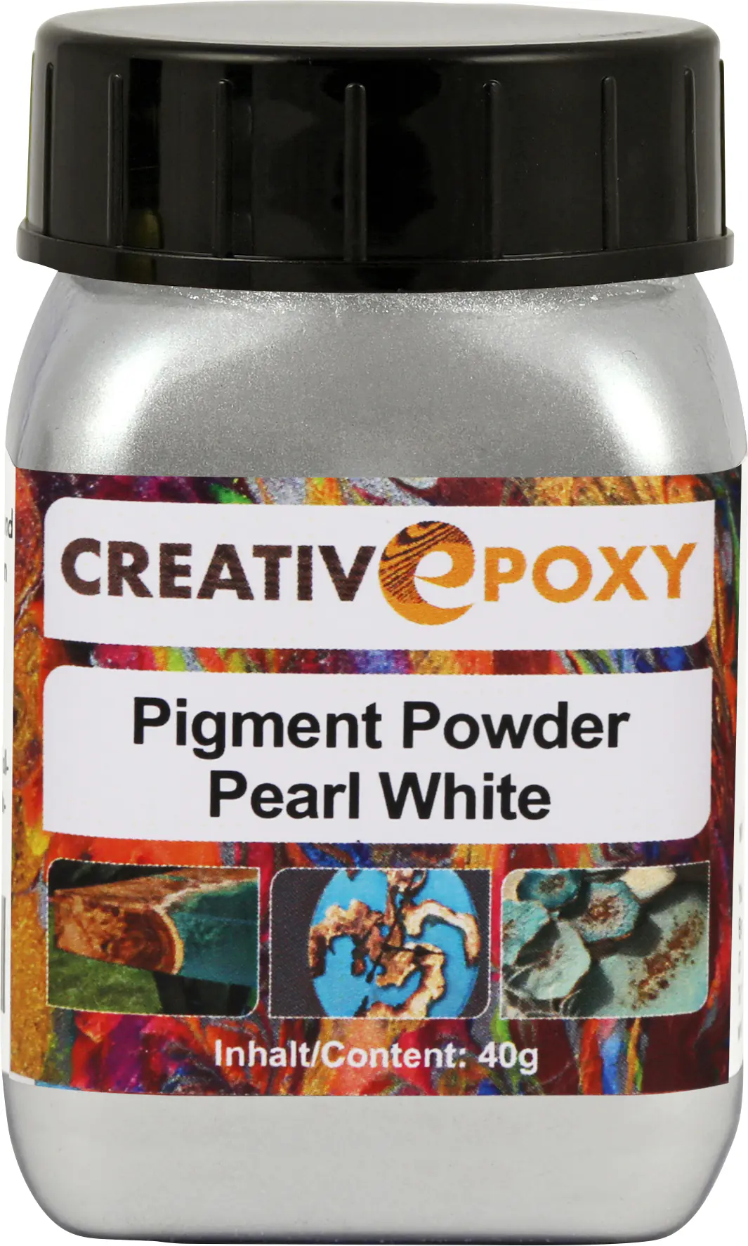 Pigment Pulver Pearl White 40 g Metallic Effekt