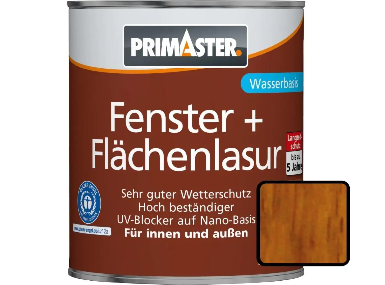 Primaster Fenster und Flächenlasur 375 ml eiche Primaster Fenster und Flächenlasur 375 ml eiche