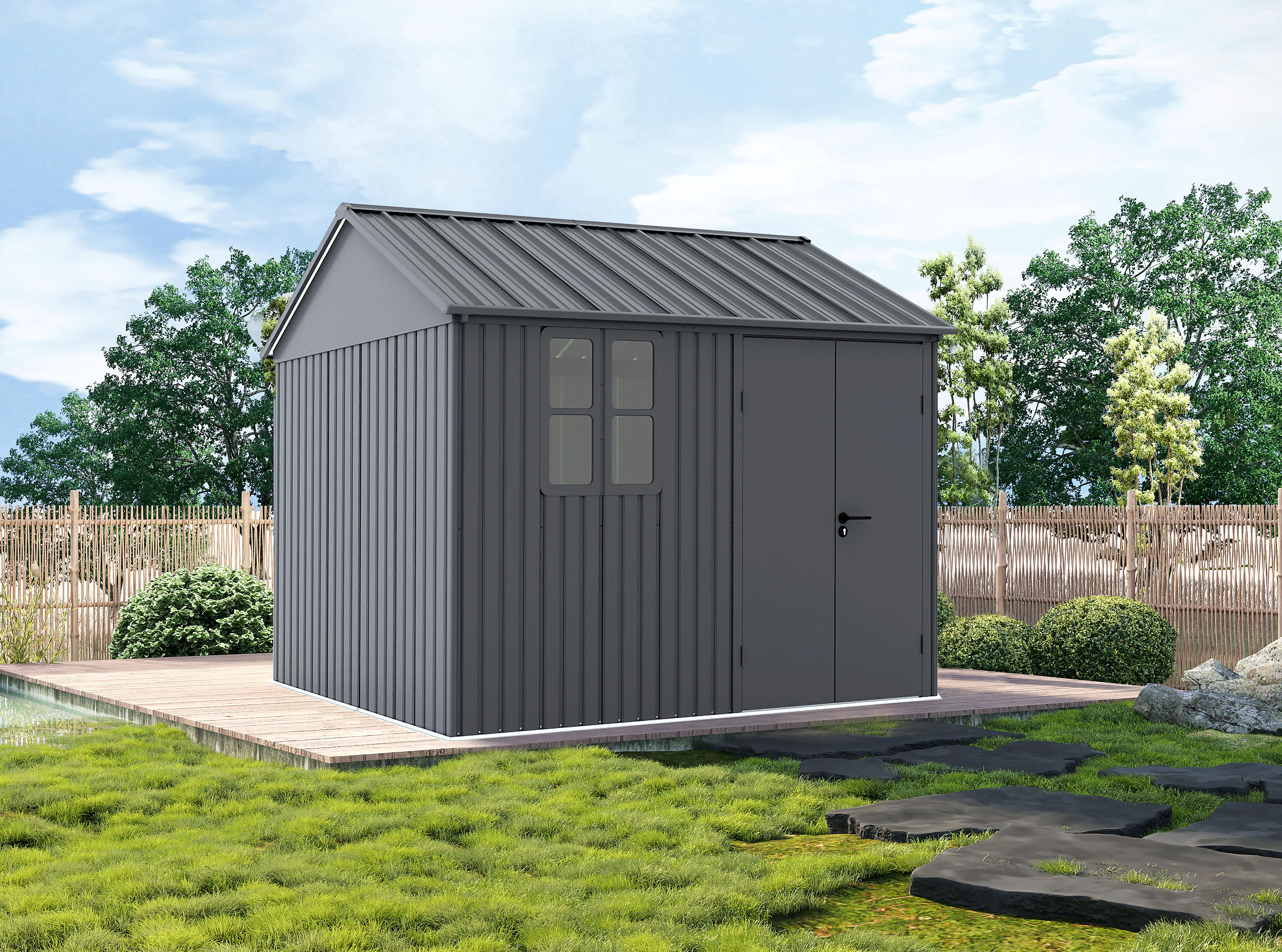 Gerätehaus Aluminium Garden Shed 291 x 231 cm Gerätehaus Aluminium Garden Shed 291 x 231 cm