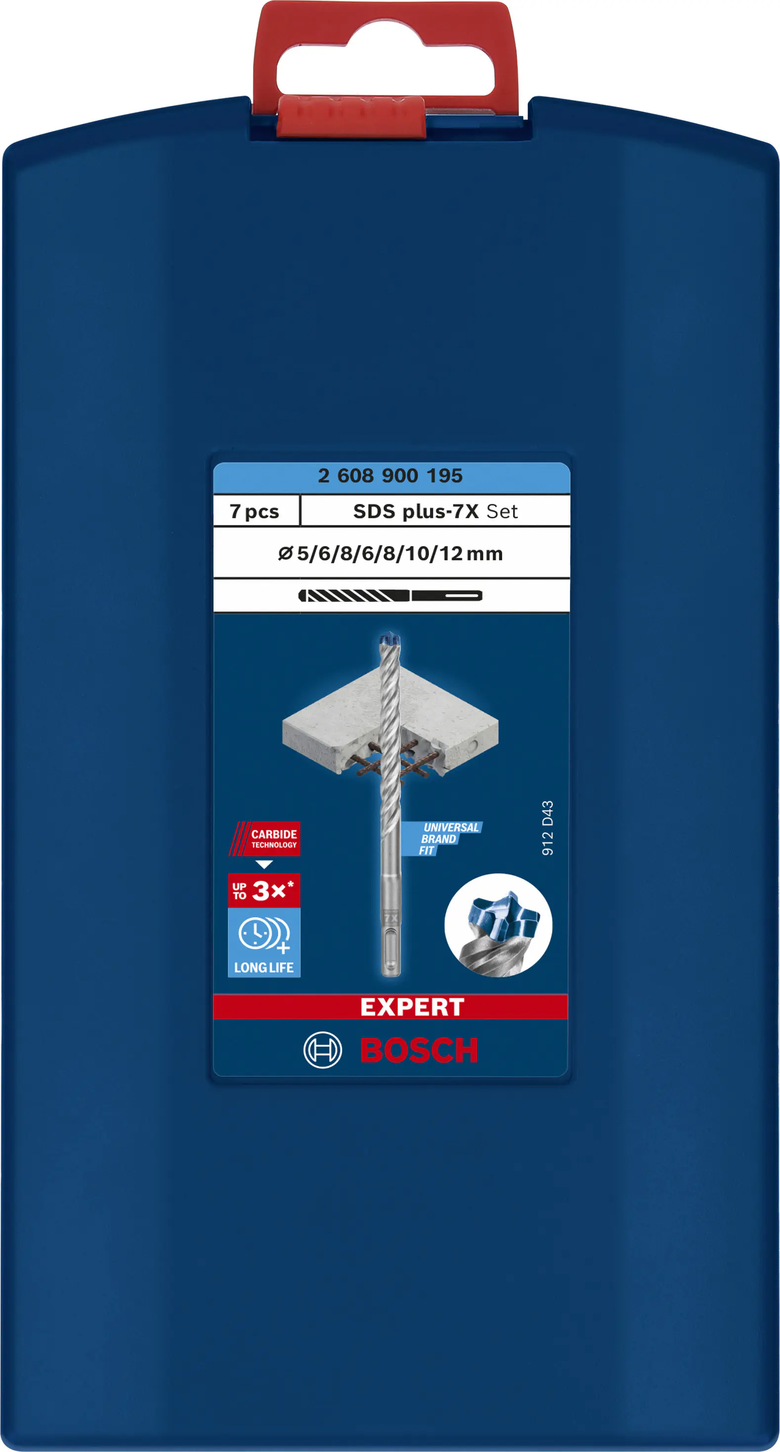 Bosch Expert SDS plus-7X Hammerbohrer-Set 7-teilig Bosch Expert SDS plus-7X Hammerbohrer-Set 7-teilig