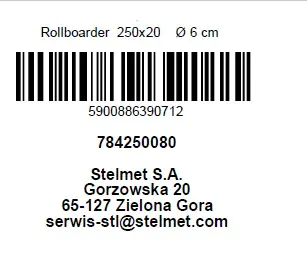 Rollboarder 20 cm Ø 6 cm, 250 x 20 cm, kesseldruckimprägniert