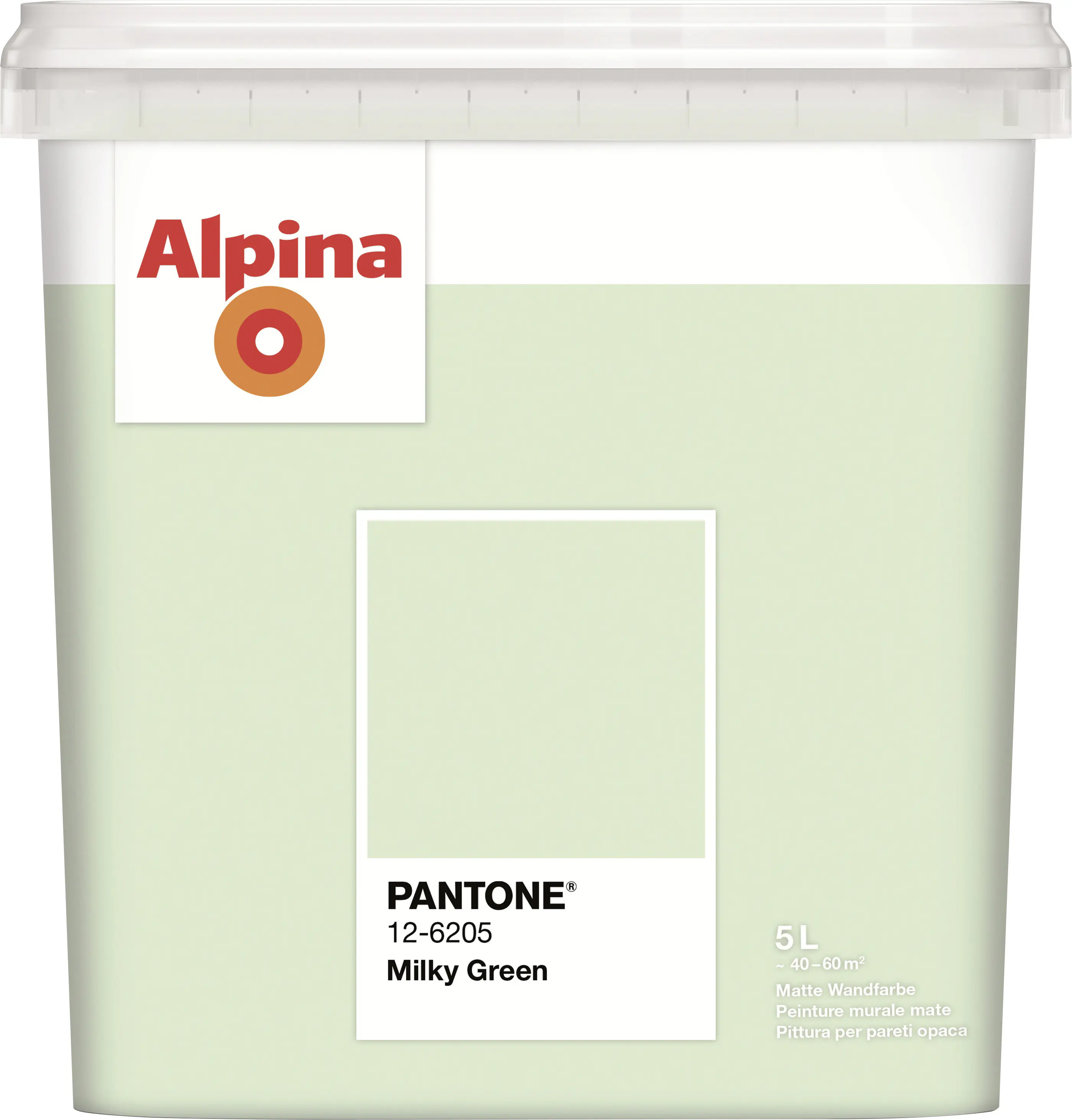 Alpina Wandfarbe Pantone matt milky green 5 L