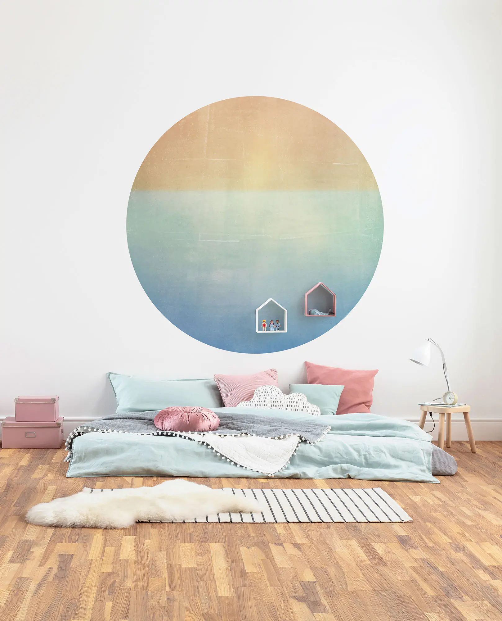 Komar Vlies Fototapete Dot Balance Ø 125 cm, selbstklebend