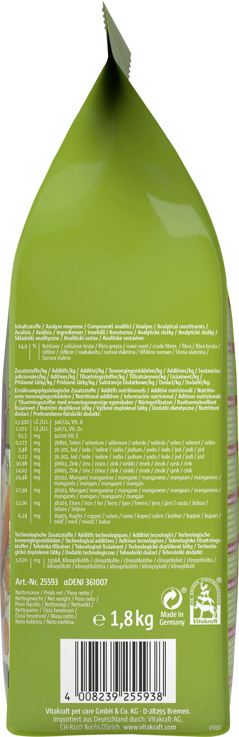 Vitakraft LIFE Power 1,8 kg Vitakraft LIFE Power 1,8 kg