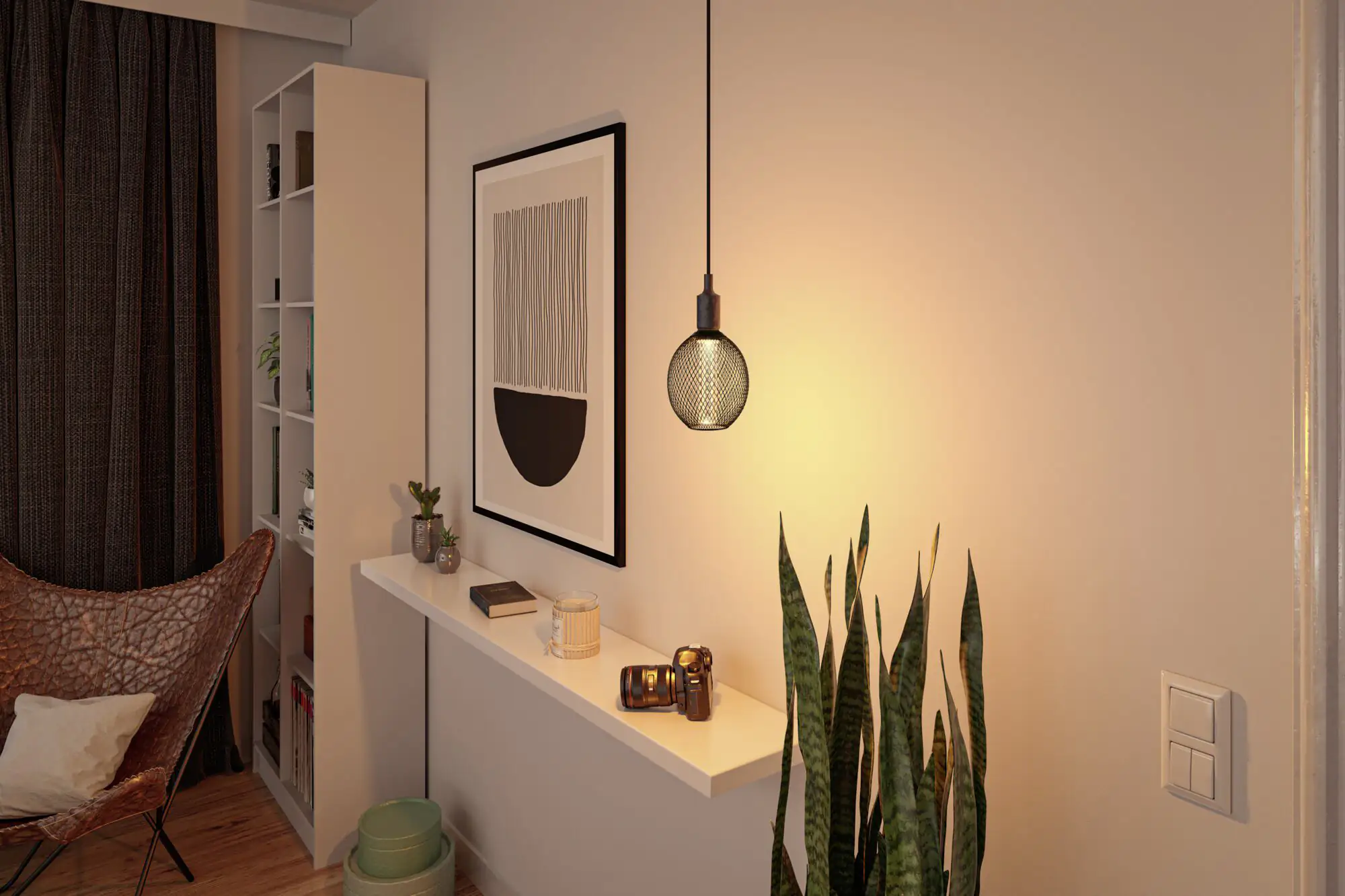 Paulmann LED Leuchtmittel Metallic Glow Globe Spiral E27 4,2W schwarz Paulmann LED Leuchtmittel Metallic Glow Globe Spiral E27 4,2W schwarz