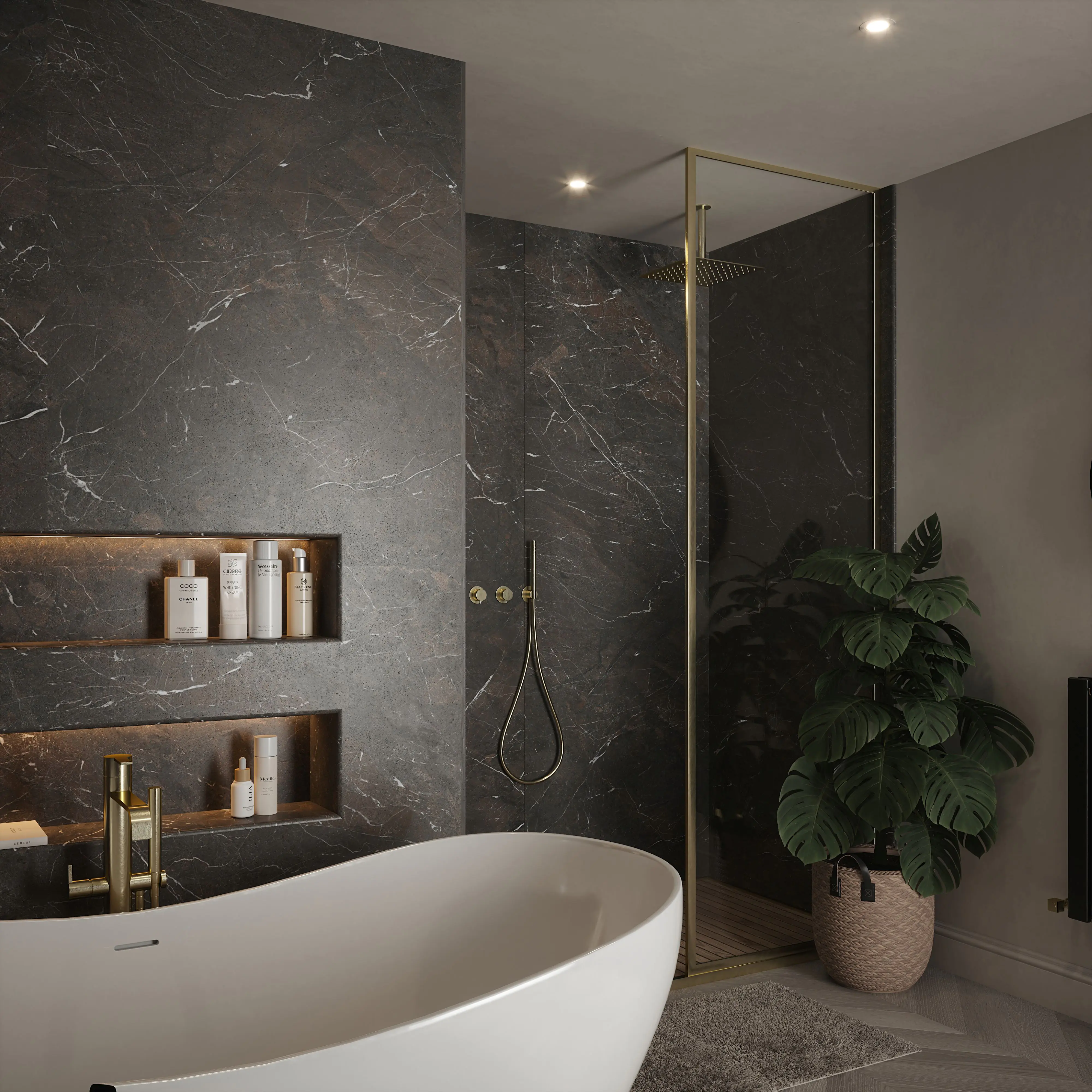 Wetwall Elite Wandpaneel  Rosso Levanto 120 x 260 cm mit Nut & Feder