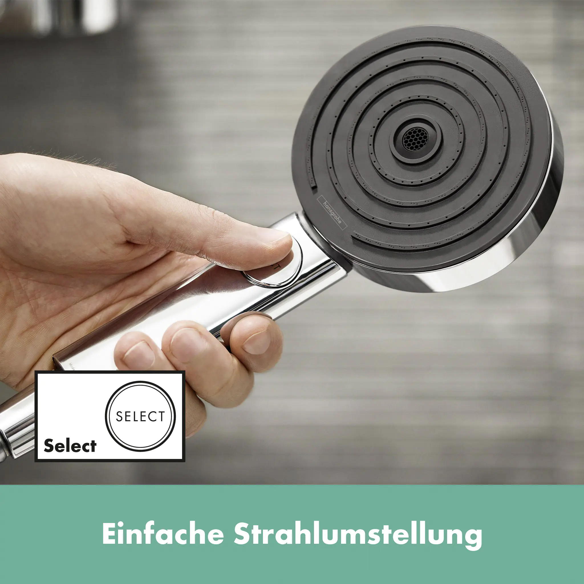 Hansgrohe Handbrause-Set 3 Strahlarten Pulsify Select S chrom 