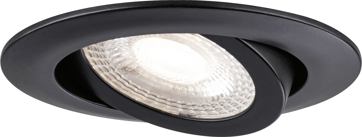 Paulmann LED Einbauleuchte schwarz schwenkbar