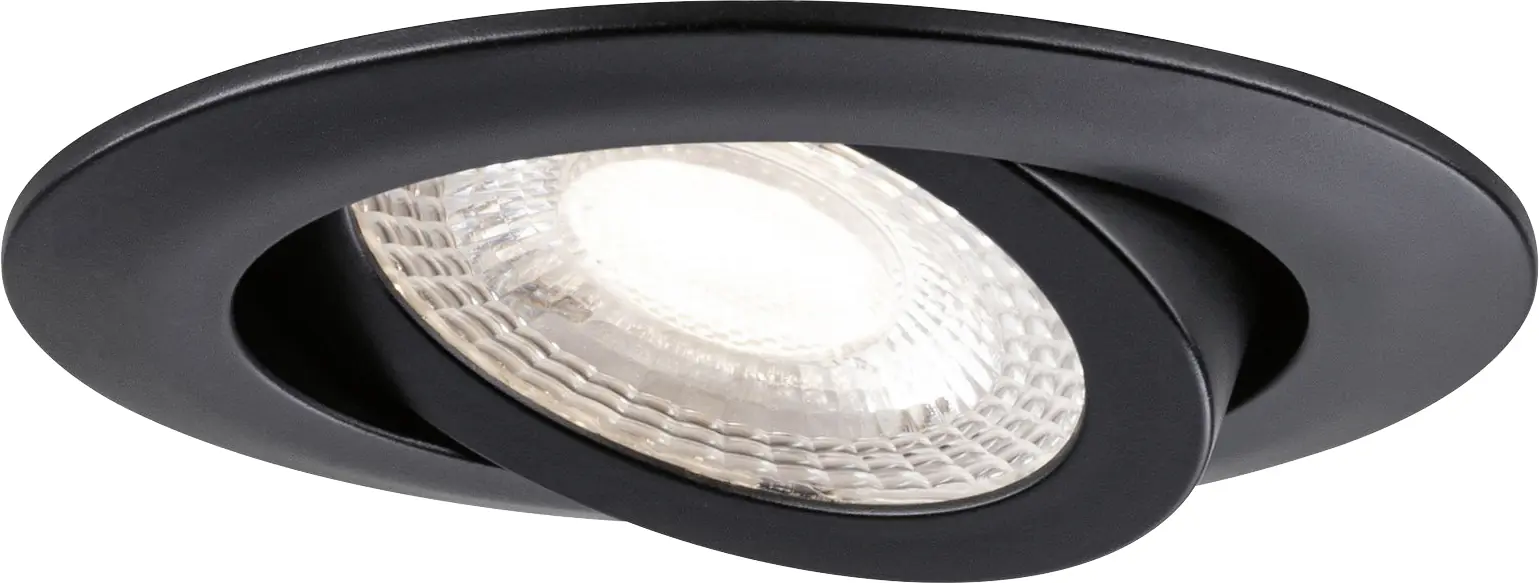 Paulmann LED Einbauleuchte schwarz schwenkbar