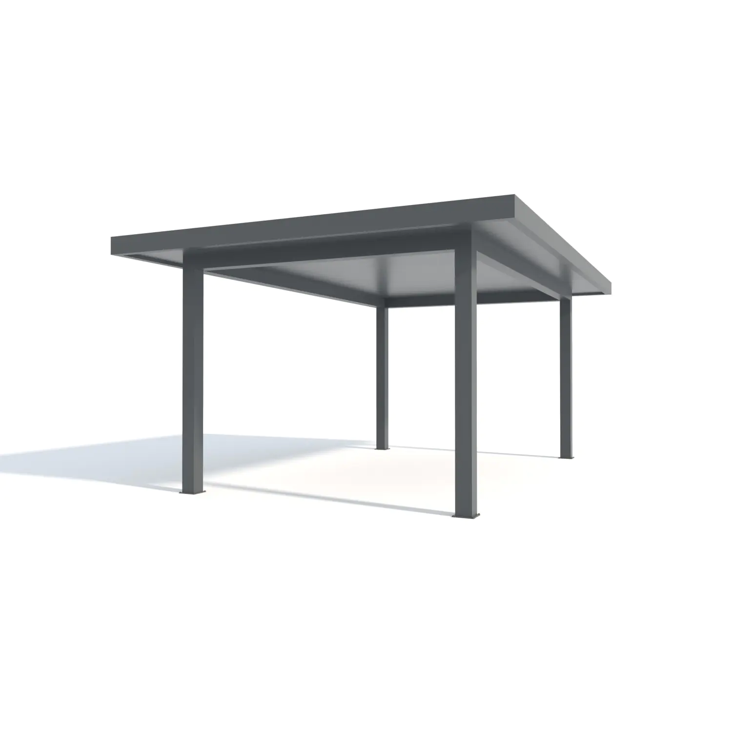 Carport Style 400 x 700 cm grau