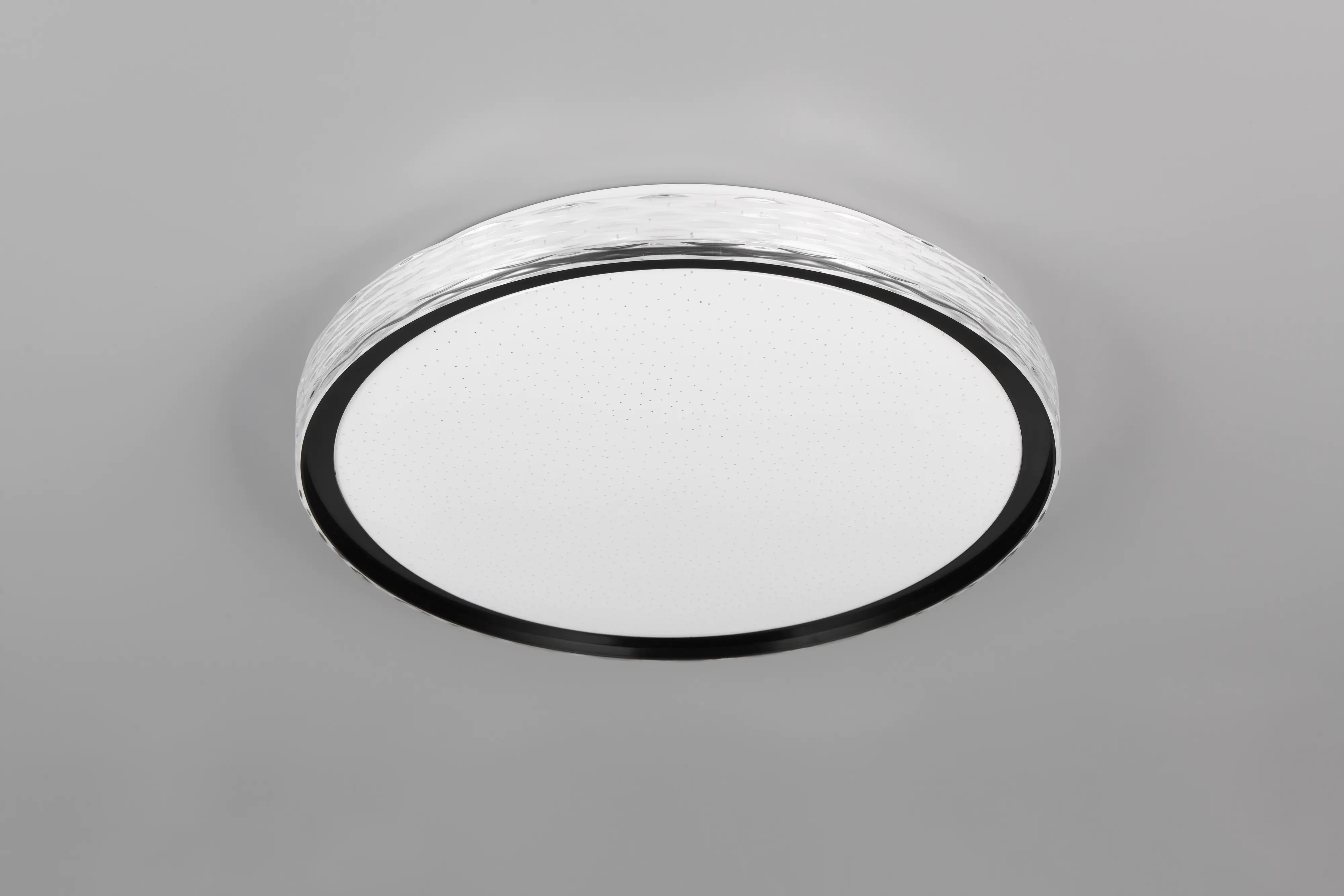 Reality LED Deckenleuchte Varda schwarz - weiß Fernbedienung