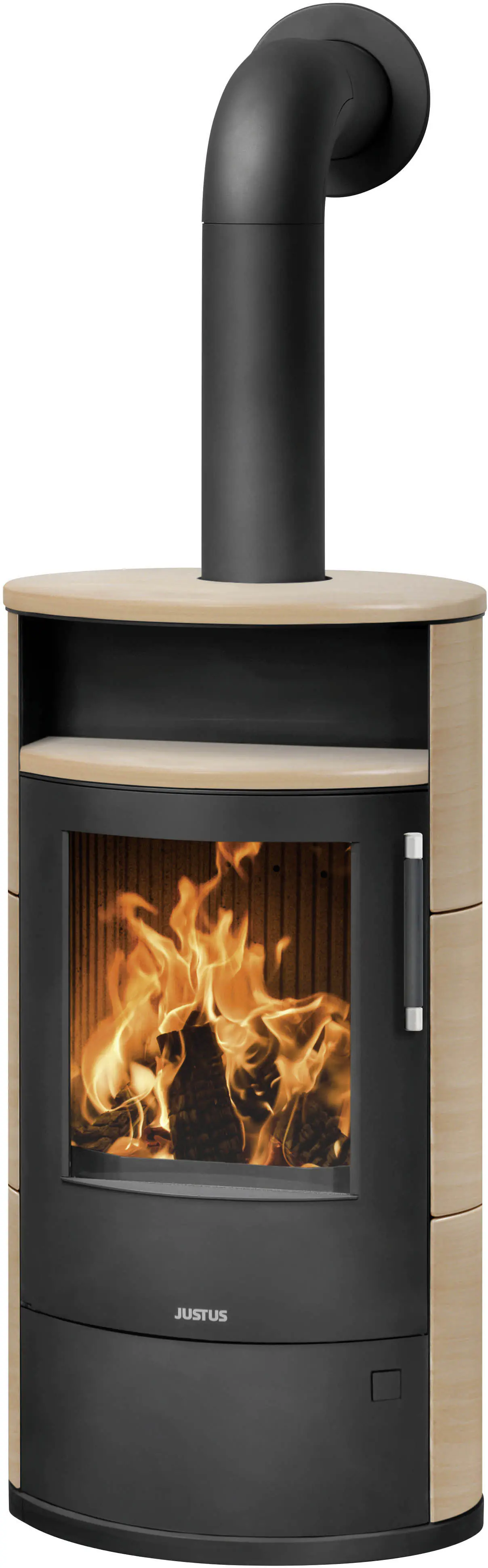 Justus Kaminofen Island 7 2.0 Keramik corretto 7 kW