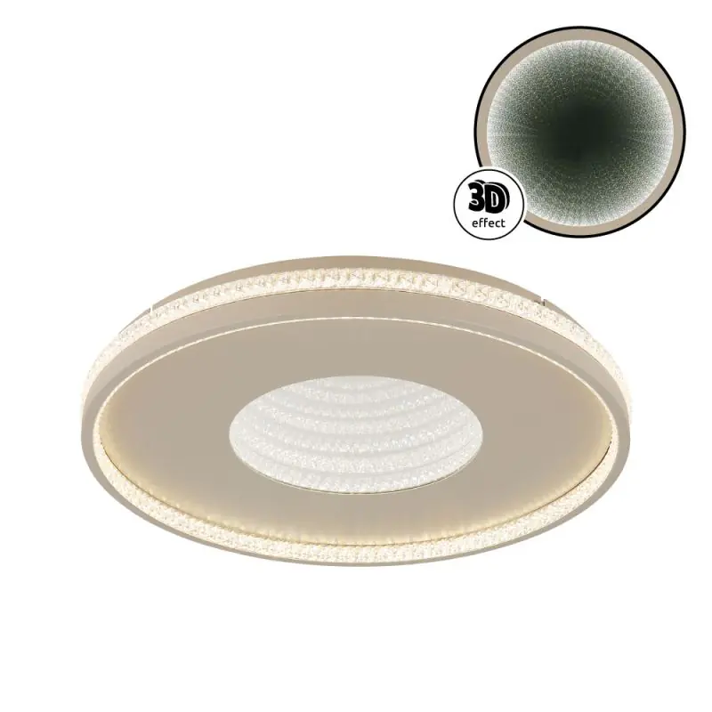 Globo Deckenleuchte Shirley Ø 50,5 x 6,5 cm sand