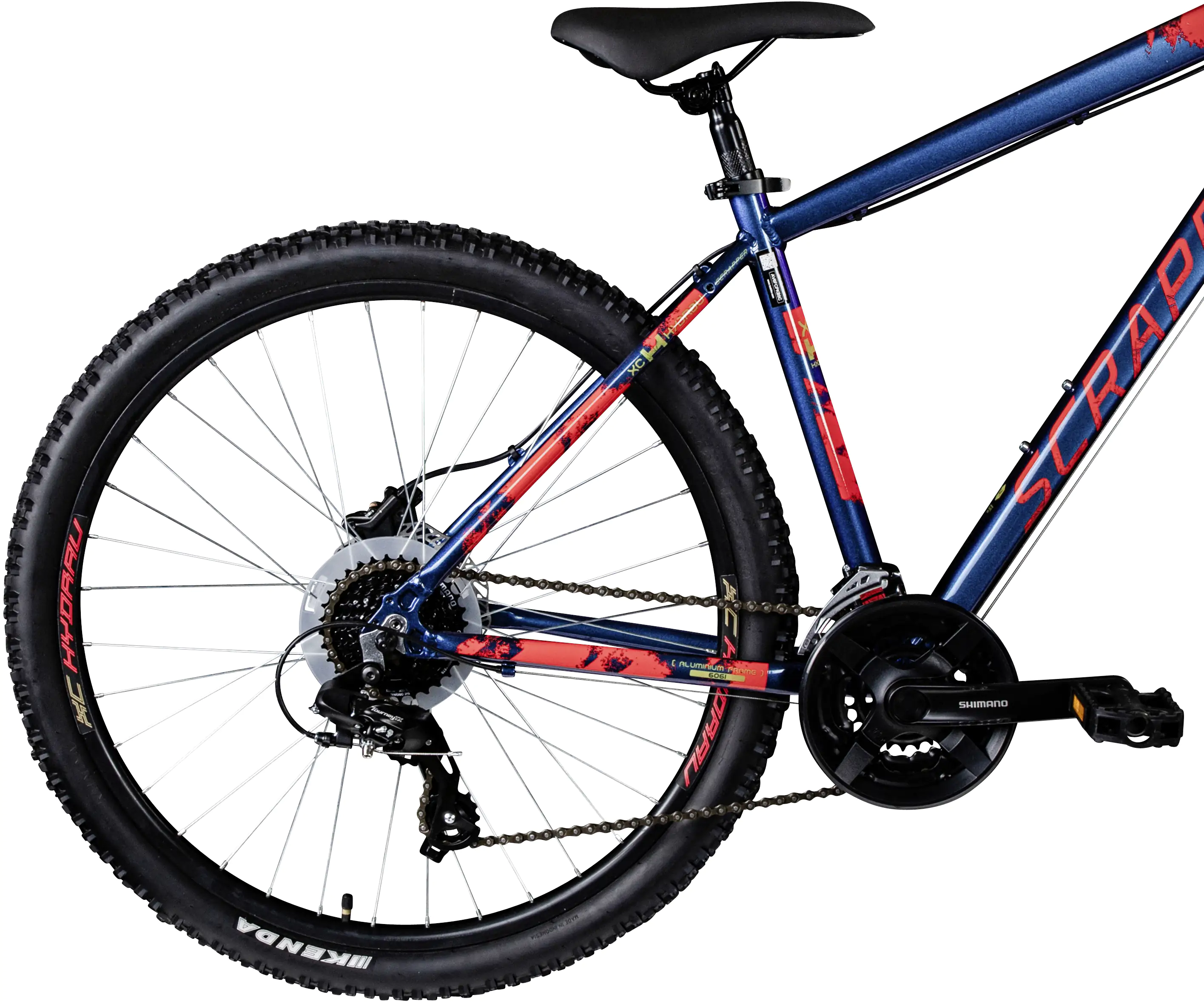 Scrapper Mountainbike XC HYDRAU 2.1 M 27,5 Zoll RH 46cm 24-Gang blau rot Scrapper Mountainbike XC HYDRAU 2.1 M 27,5 Zoll RH 46cm 24-Gang blau rot