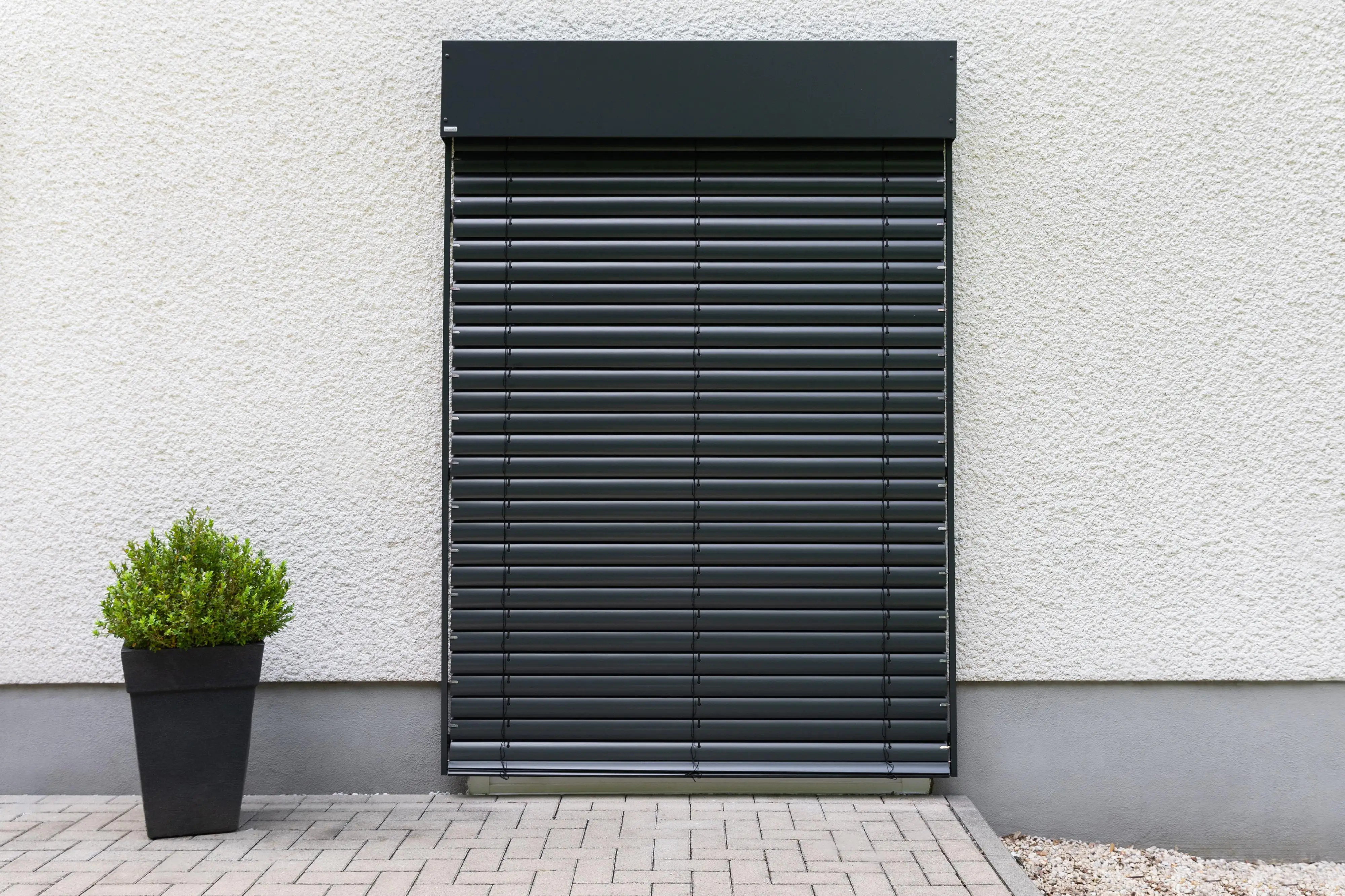 Schellenberg Raffstore Express, anthrazit 200 x 160 cm, Blende 25 cm Schellenberg Raffstore Express, anthrazit 200 x 160 cm, Blende 25 cm