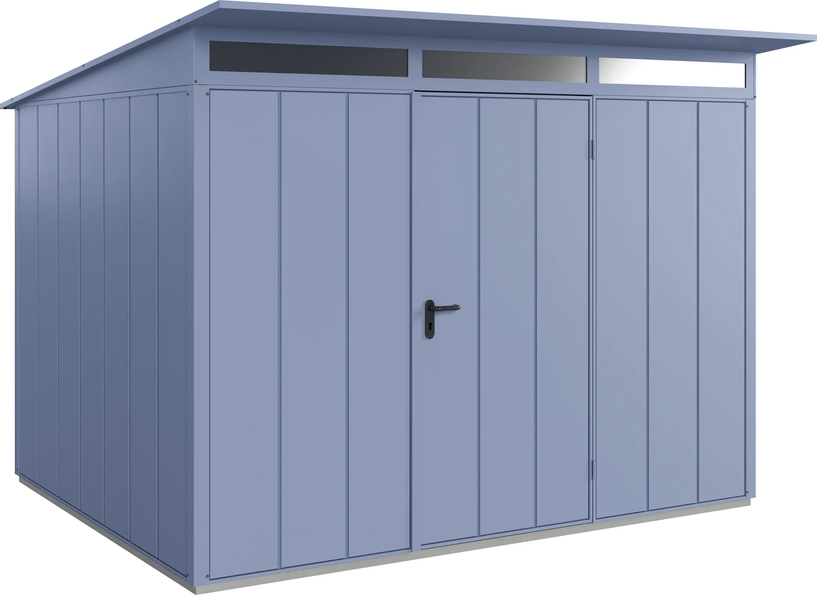 EcoStar Gerätehaus Elegant-P Typ 3 taubenblau 312,7 x 283,4 x 232,3 cm