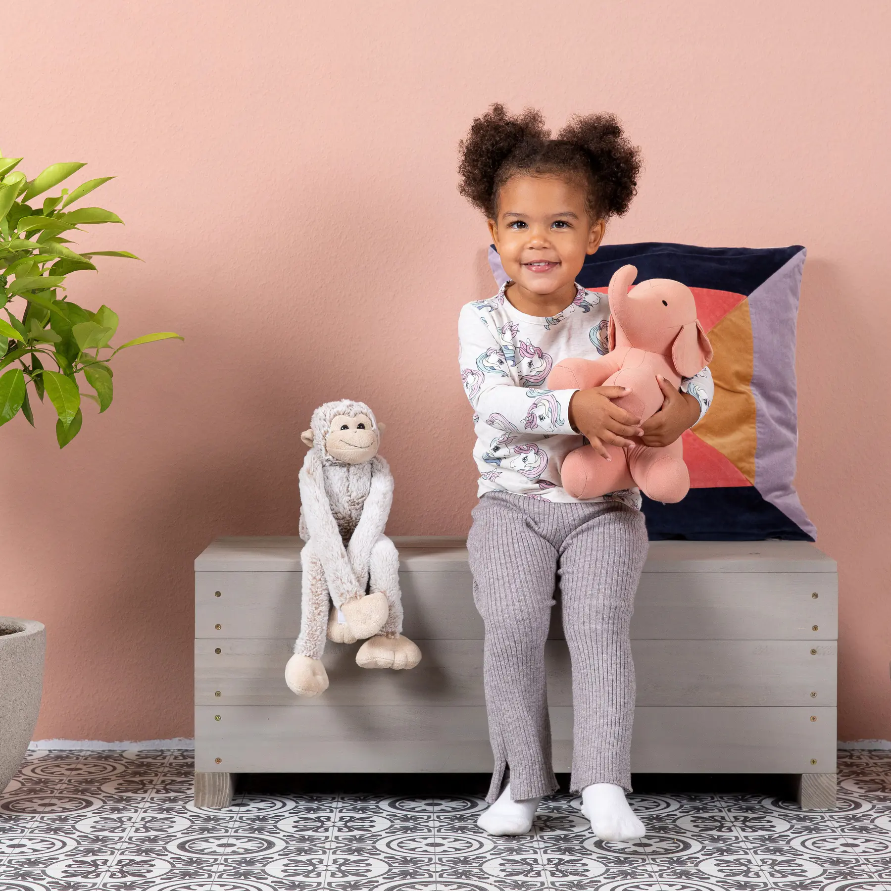 Muddy Buddy Outdoor Kindersitzbank Discoverer warmgrau 83 x 35 x 32 cm