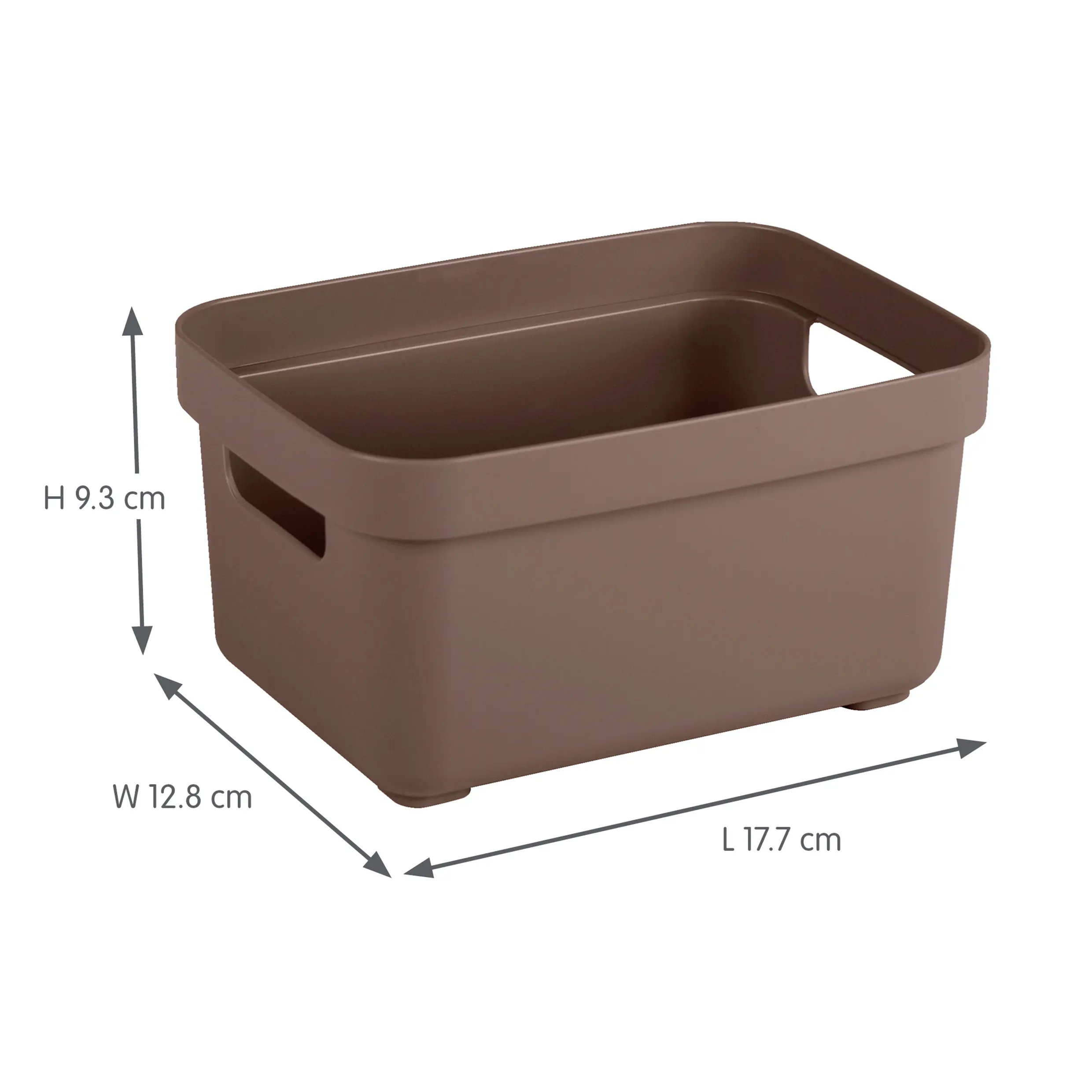 Sunware Aufbewahrungsbox Sigma Home 2,5L schoko 4er-Set