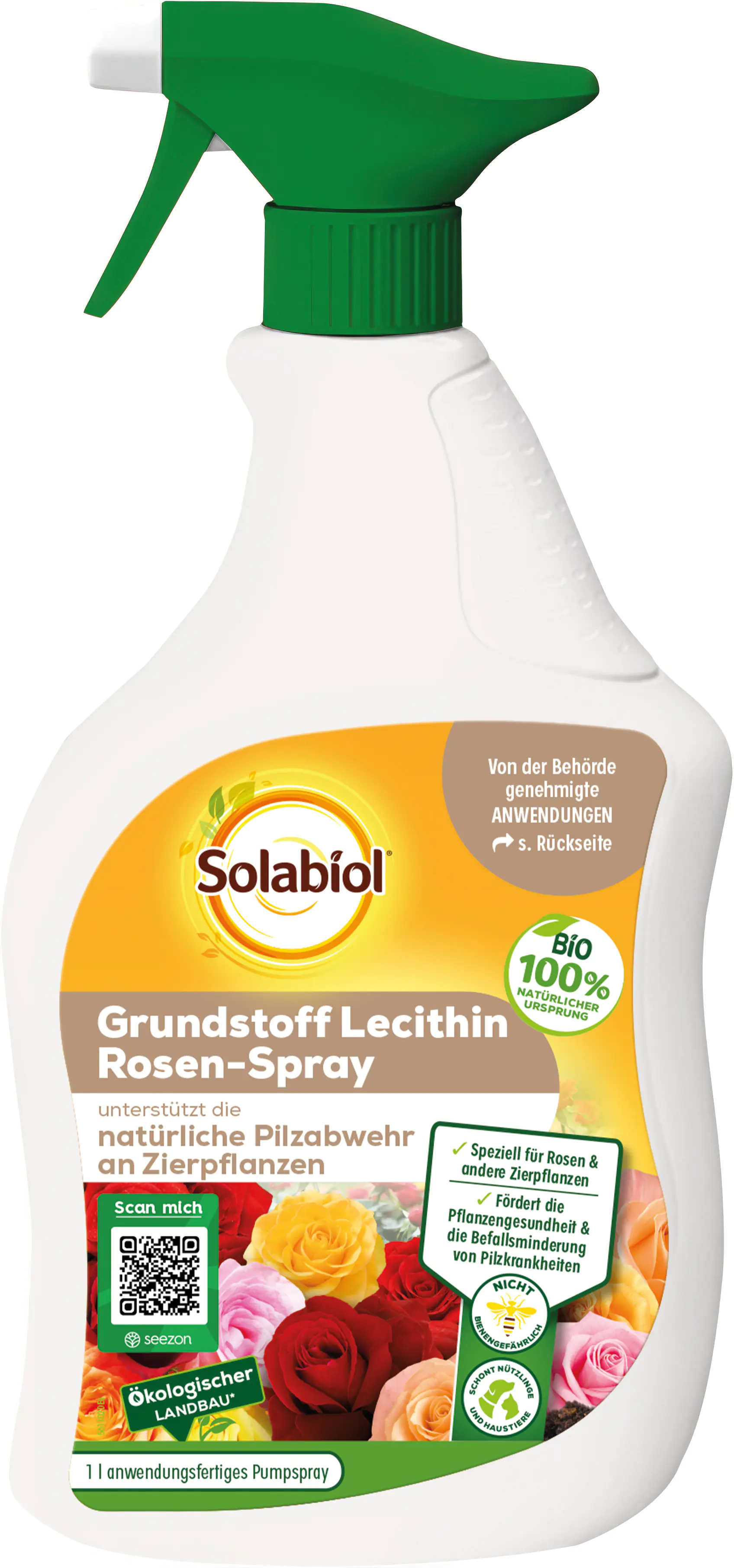 Solabiol Grundstoff Lecithin Rosen-Spray natürliche Pilzabwehr 1 l Solabiol Grundstoff Lecithin Rosen-Spray natürliche Pilzabwehr 1 l