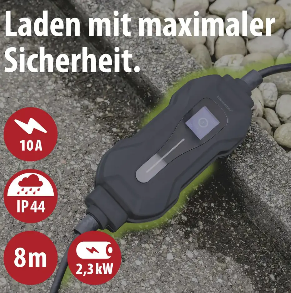 Brennenstuhl mobile Ladestation Wallbox Typ 2 2,3 kW 8 m Kabel