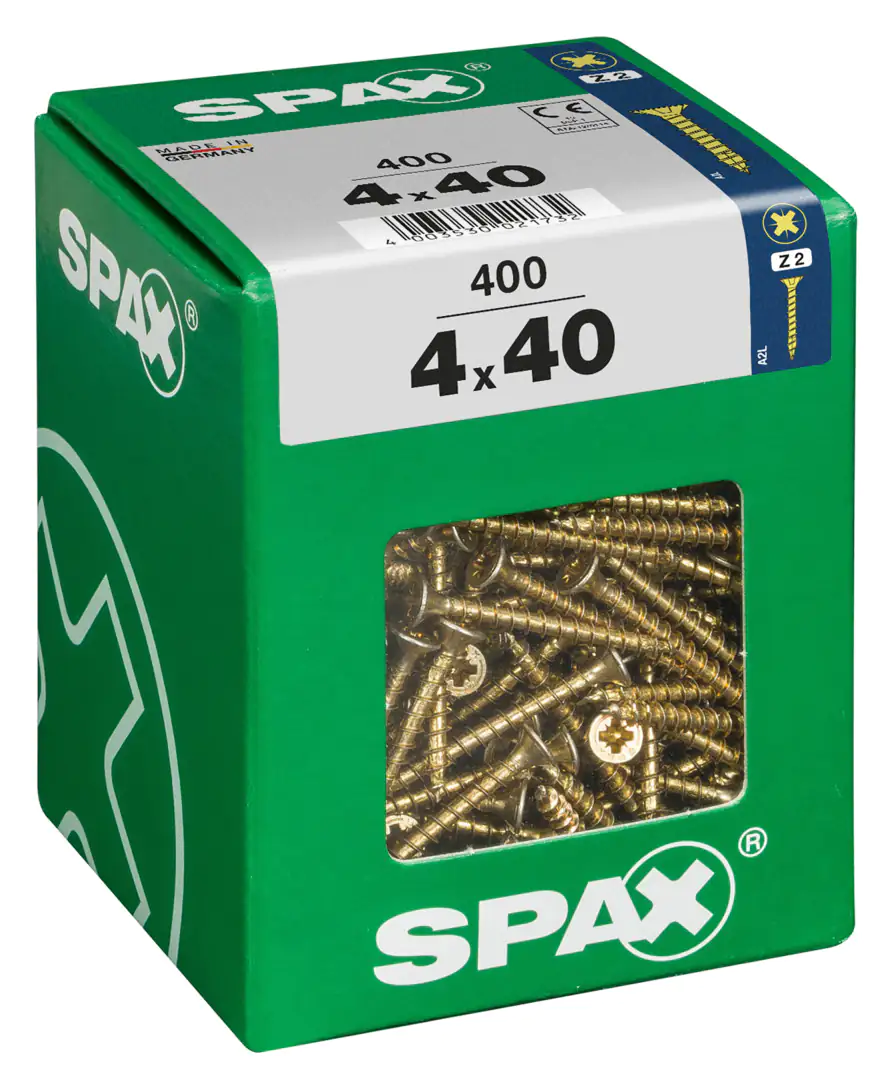 Spax Universalschrauben 4.0 x 40 mm PZ 2 - 400 Stk.