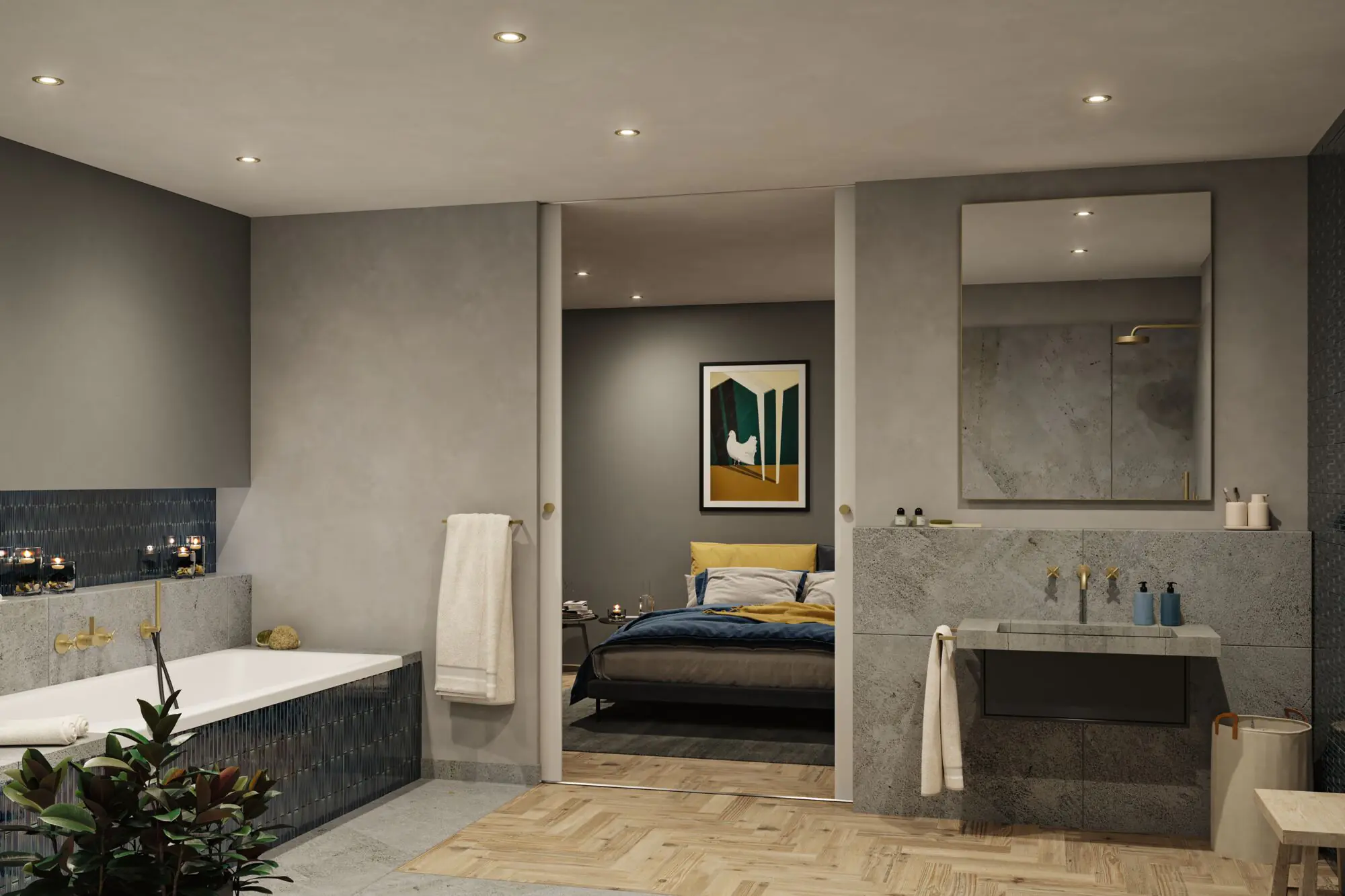 Paulmann LED-Einbauleuchten Set Nova 3x 6W schwenkbar gold matt