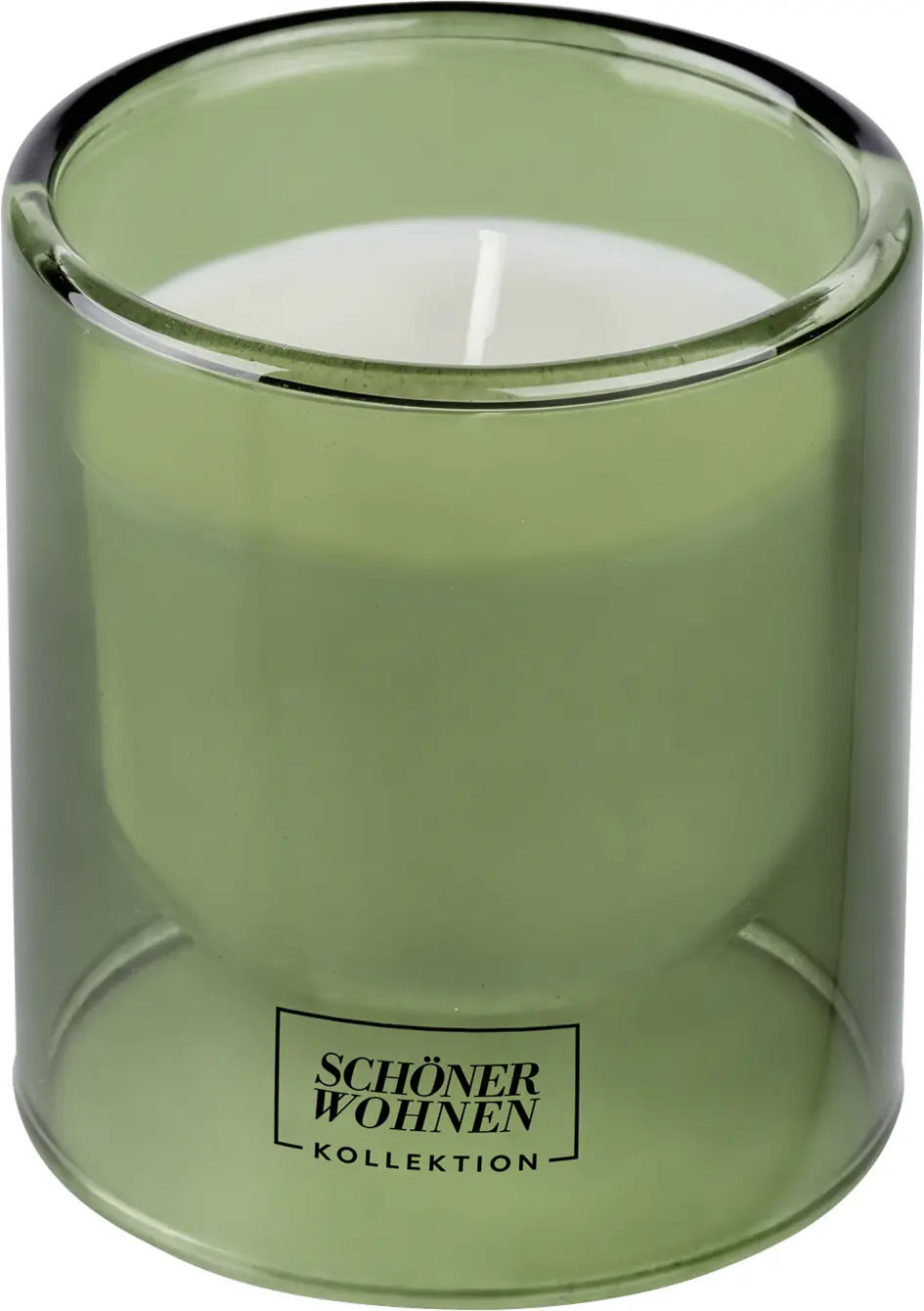 Schöner Wohnen Duftkerze im Glas S Basilico Mandarino Ø 7,5 x 8,5 cm