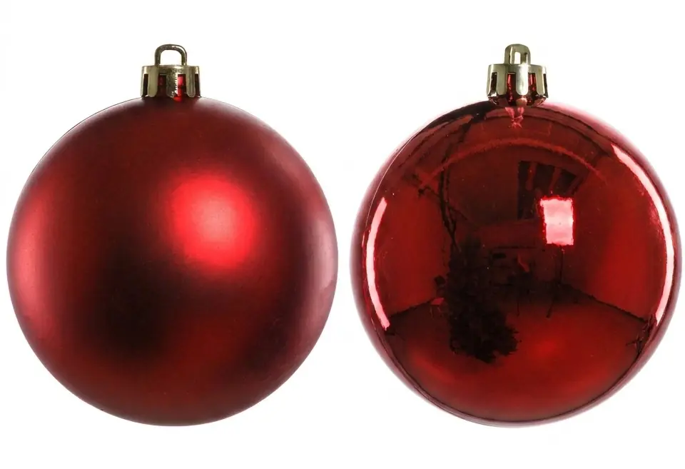 Trendline Weihnachtskugeln bruchfest, langlebig Ø 8 cm rot 6 Stück