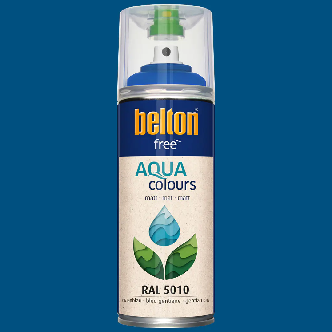 belton free Lackspray AQUAcolours 400 ml enzianblau matt belton free Lackspray AQUAcolours 400 ml enzianblau matt