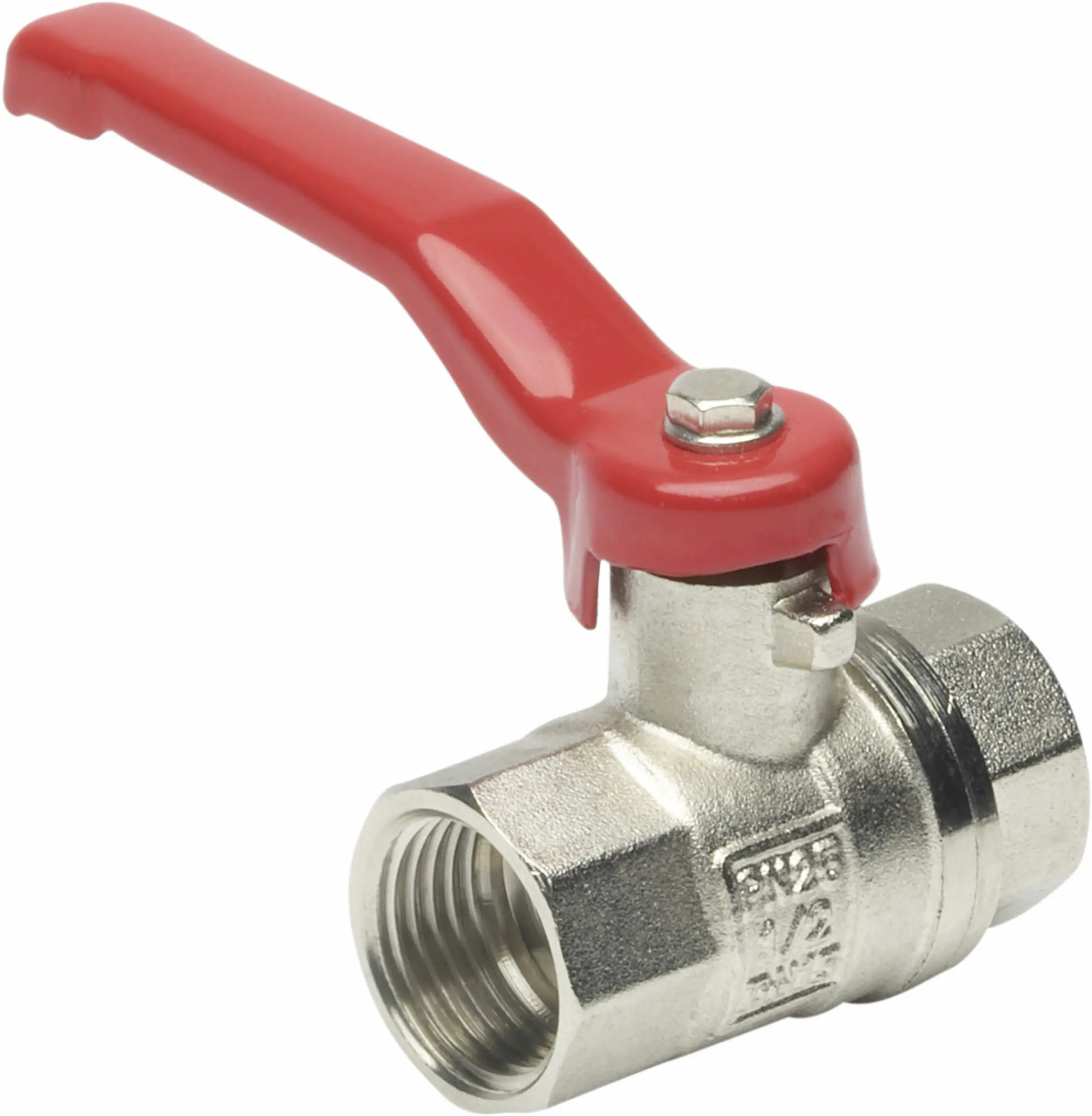 Cornat Kugelhahn mit Stahlhebel Ø 19 mm matt chrom