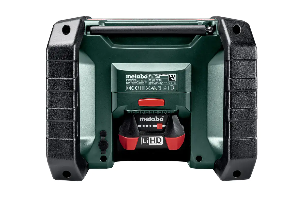 Metabo Akku-Radio R 12-18 DAB+ Bluetooth Solo