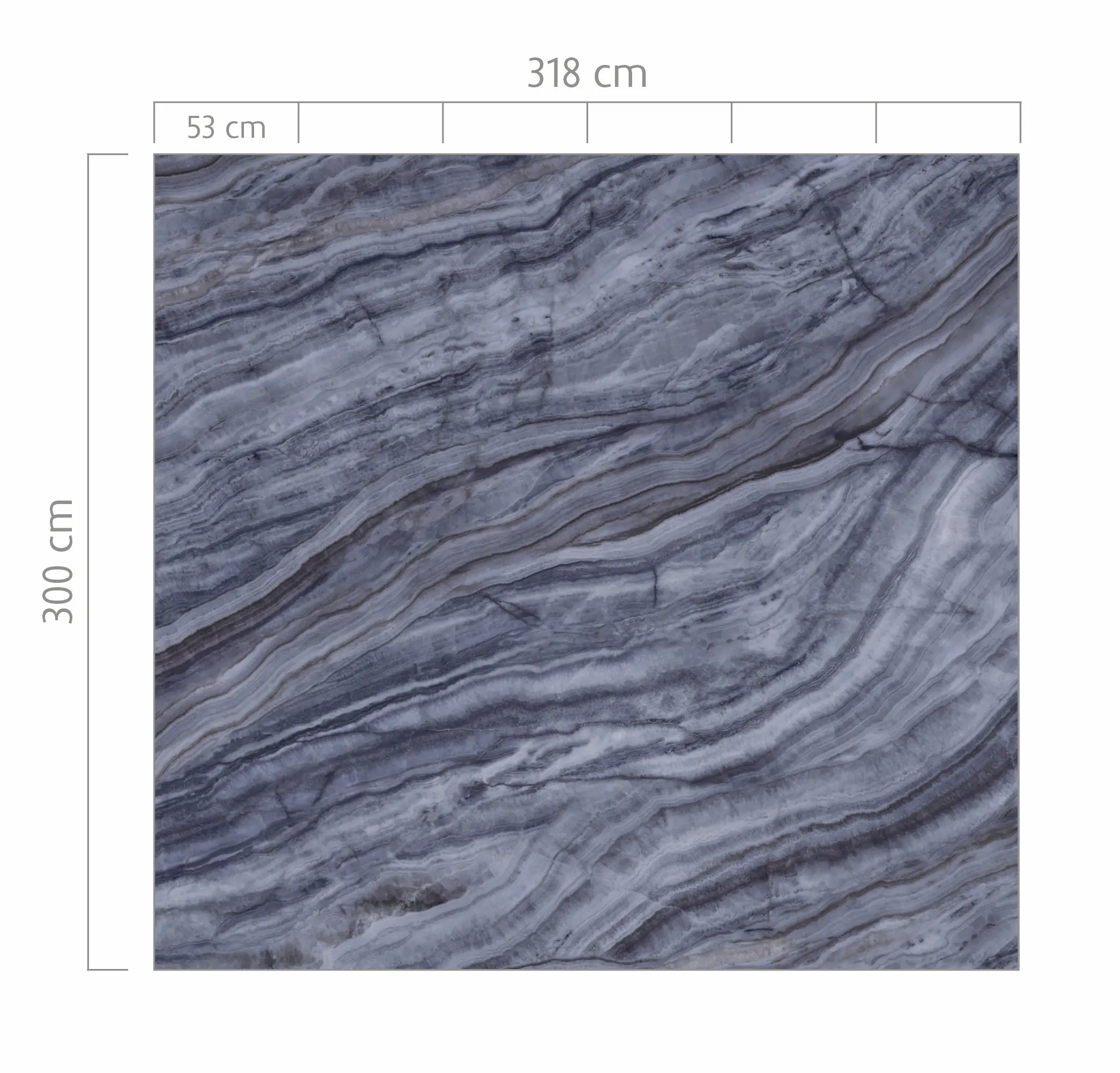 Rasch Vlies Fototapete 364576 Blau-Nachtblau Muster & Motive 3 m x 3,18 m
