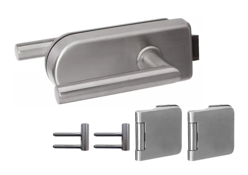 Beschlag-Set Circolare Edelstahl für Glas-Drehtür Beschlag-Set Circolare Edelstahl für Glas-Drehtür