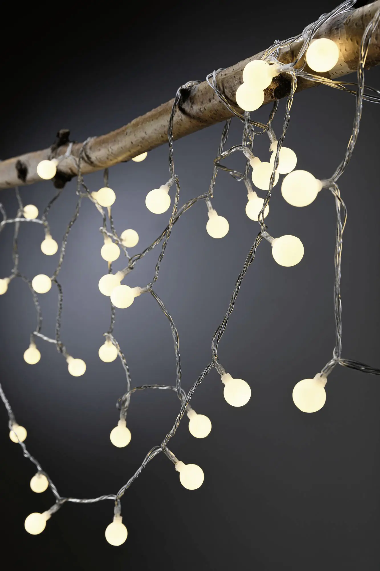 Paulmann Plug & Shine Light Chain 7 Outdoor, schwarz, dimmbar, warmweiß