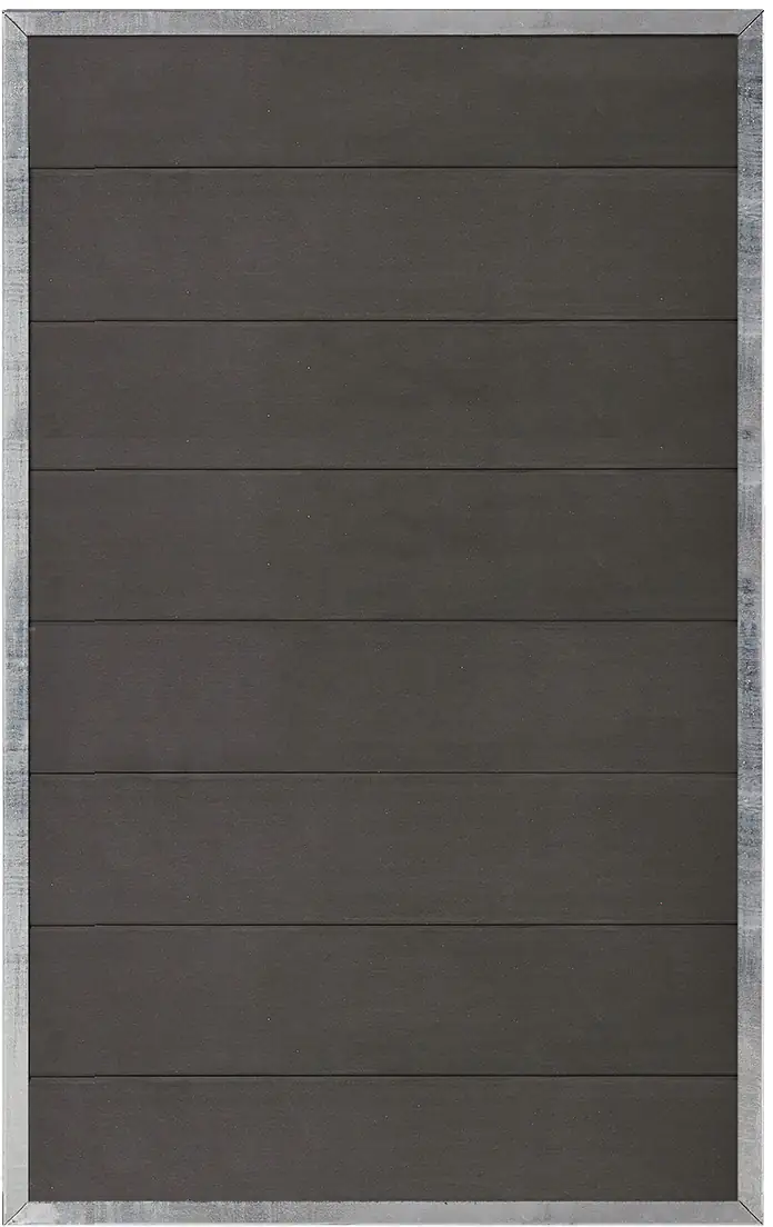 Plus Zaunelement Futura 90 x 145 cm WPC Schiefergrau